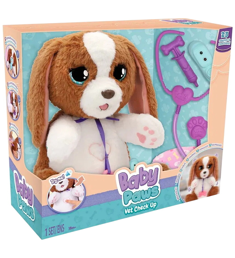 Baby Paws Interaktiv Kuscheltier - Interaktiver Welpe - Tierarzt - Baby Paws - One Size - Kuscheltiere Baby Paws Interaktiv Kuscheltier - Interaktiver Welpe - Tierarzt - Baby Paws - One Size - Kuscheltiere von Baby Paws