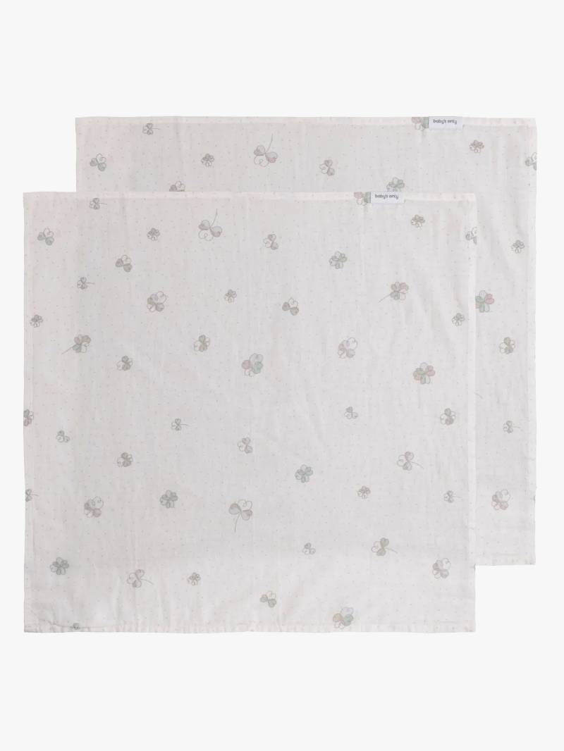 Baby's Only 65x65 cm Musselintuch 2er-Pack, Tender Clover von Baby's Only