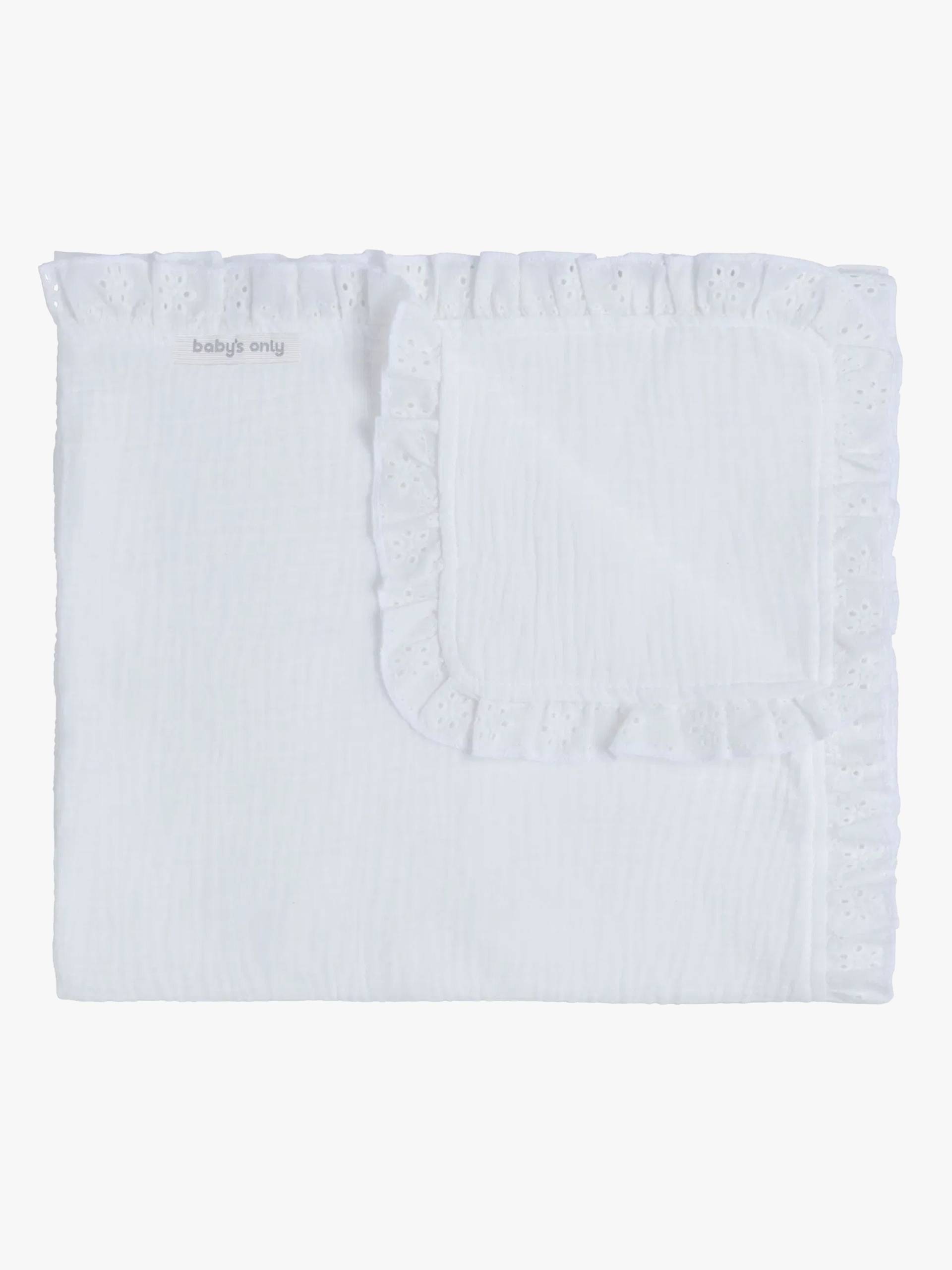 Baby's Only Baby Crib Decke Calm, White von Baby's Only