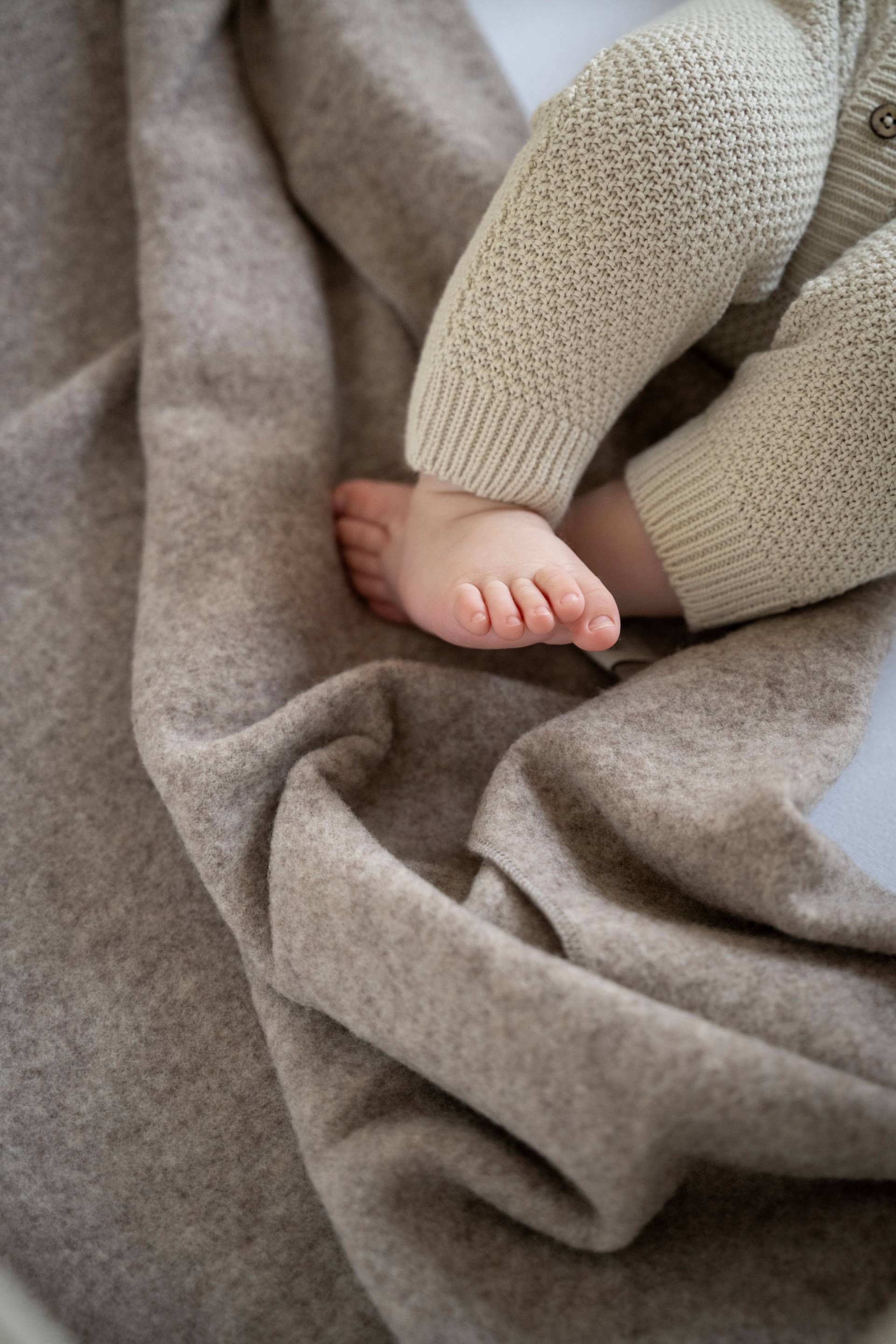 Baby's Only Cot Decke Merinowolle, Brushed Sand von Baby's Only