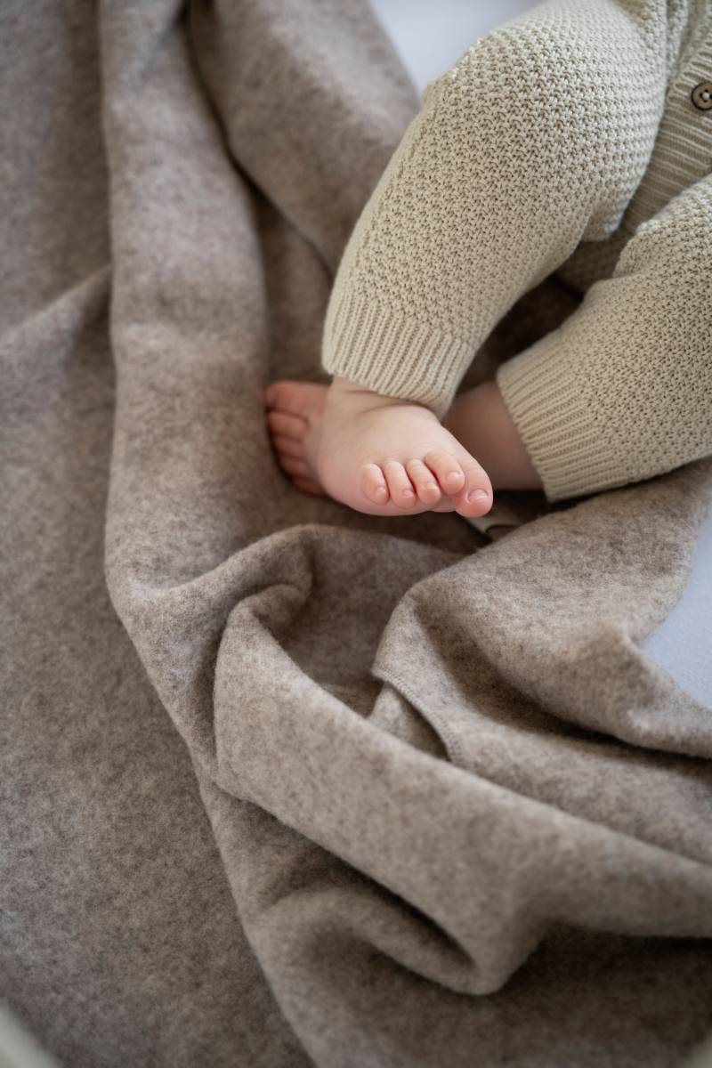 Baby's Only Cot Decke Merinowolle, Brushed Sand von Baby's Only