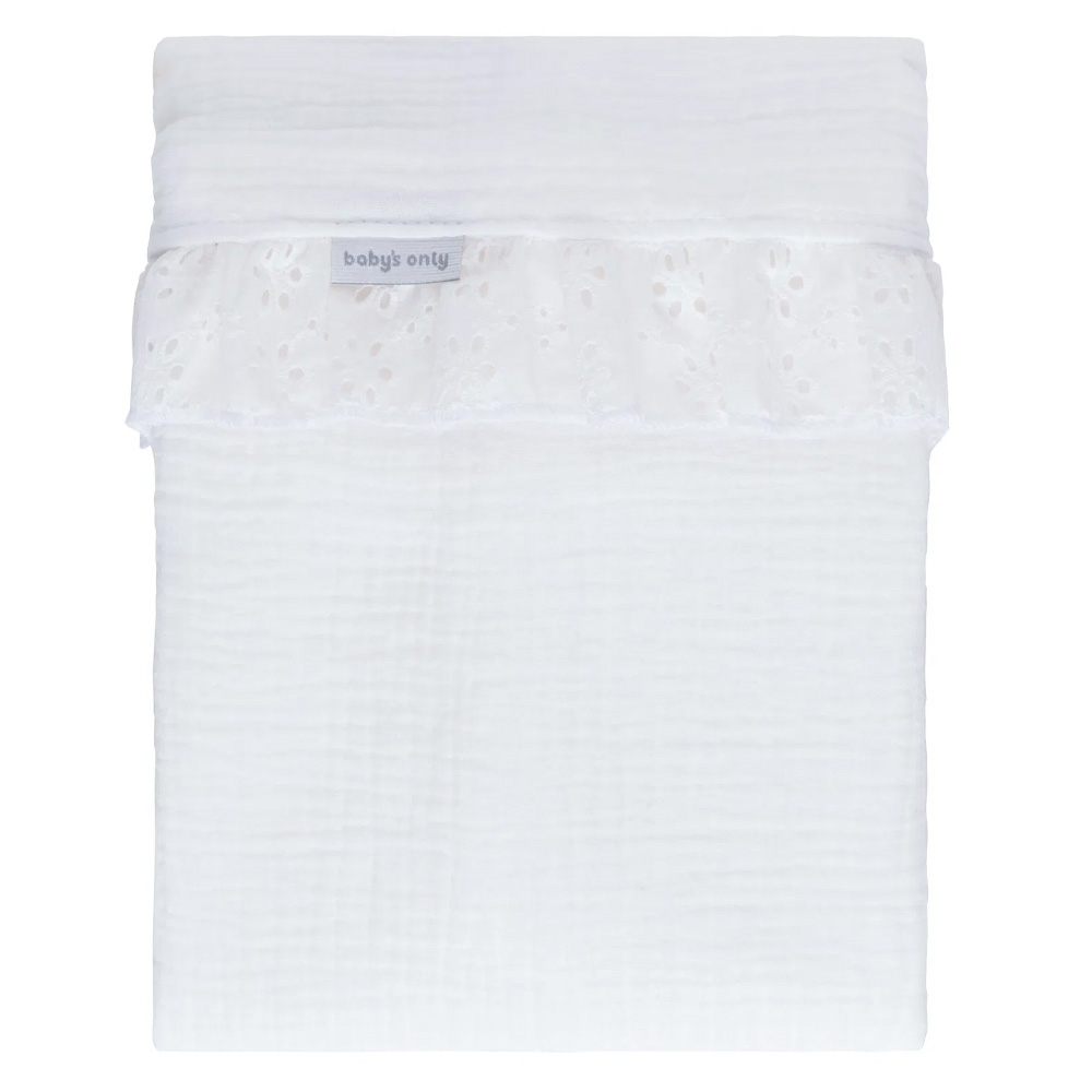 Baby's Only Cradle Sheet Calm With Ruffle - 80x100 cm Baby's Only Cradle Sheet Calm With Ruffle - 80x100 cm von Baby's Only