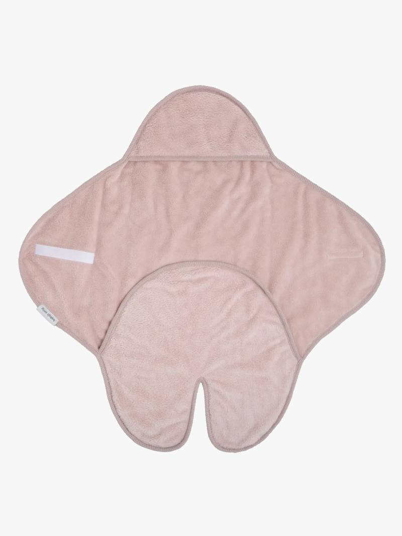 Baby's Only Hooded Baby Decke mit Füße Cozy, Old Pink von Baby's Only