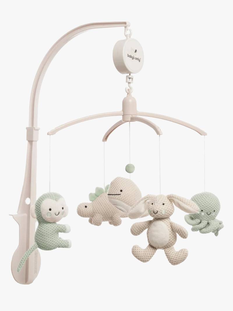 Baby's Only Musikmobile Animals, Laurel Green/Warm Linen von Baby's Only