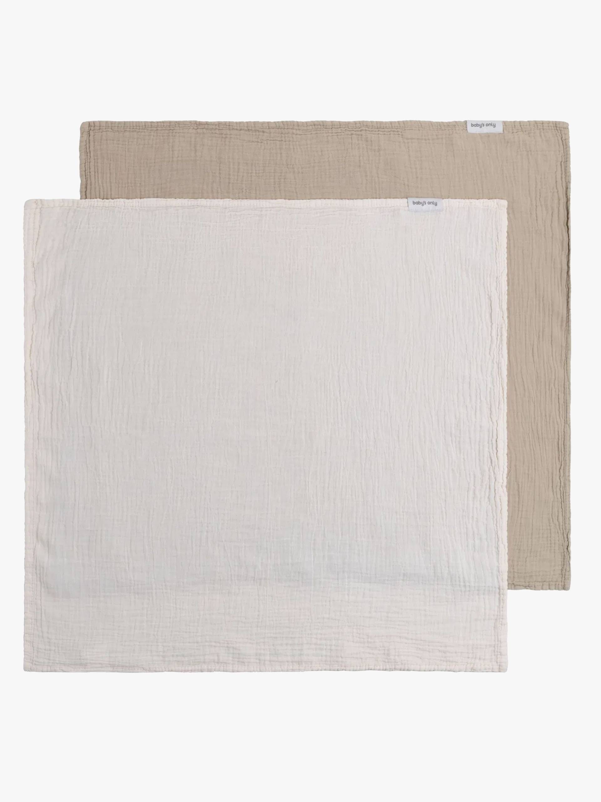 Baby's Only Pucktuch 115x115 cm 2er-Pack, Tender Beige von Baby's Only