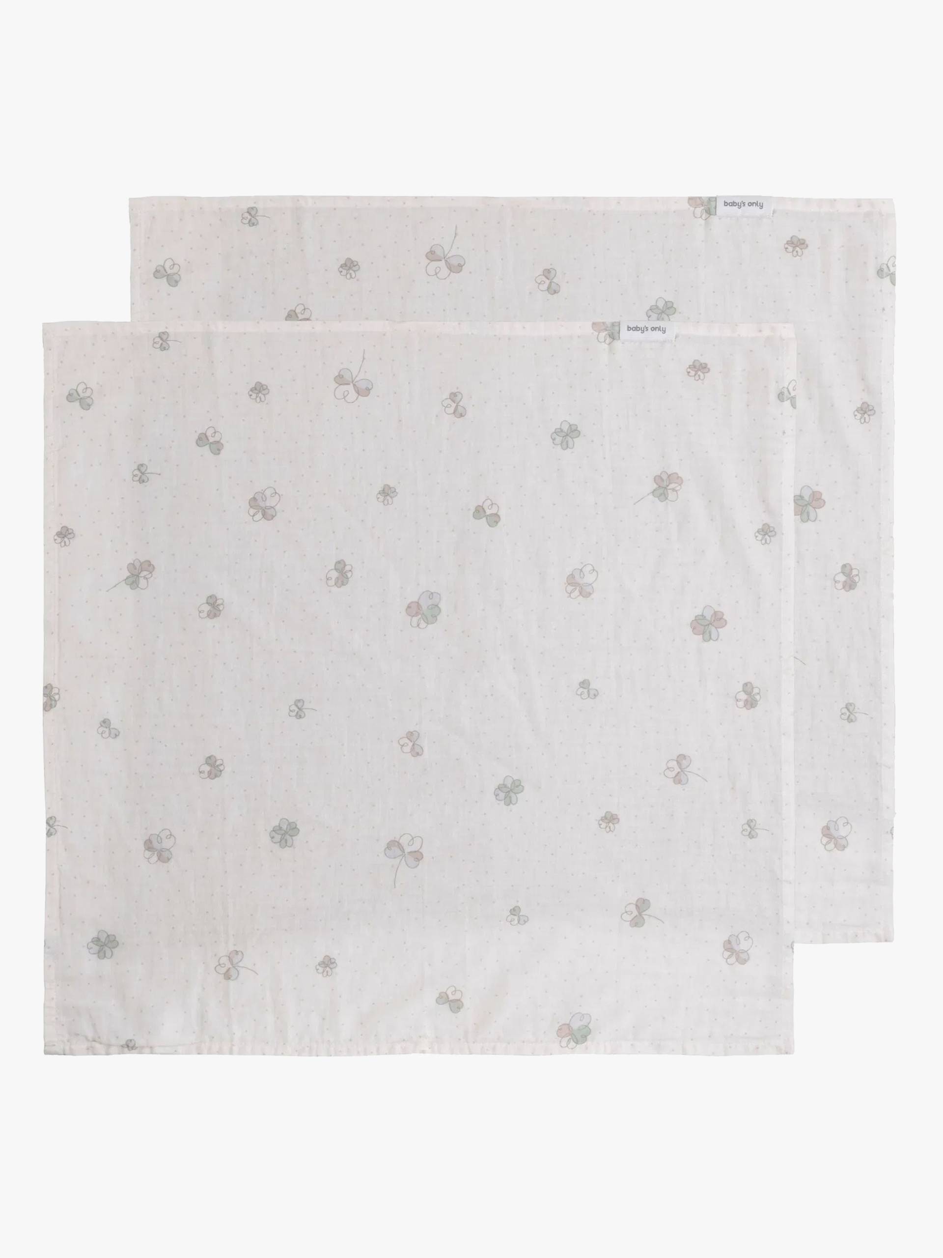 Baby's Only Pucktuch 115x115 cm 2er-Pack, Tender Clover von Baby's Only