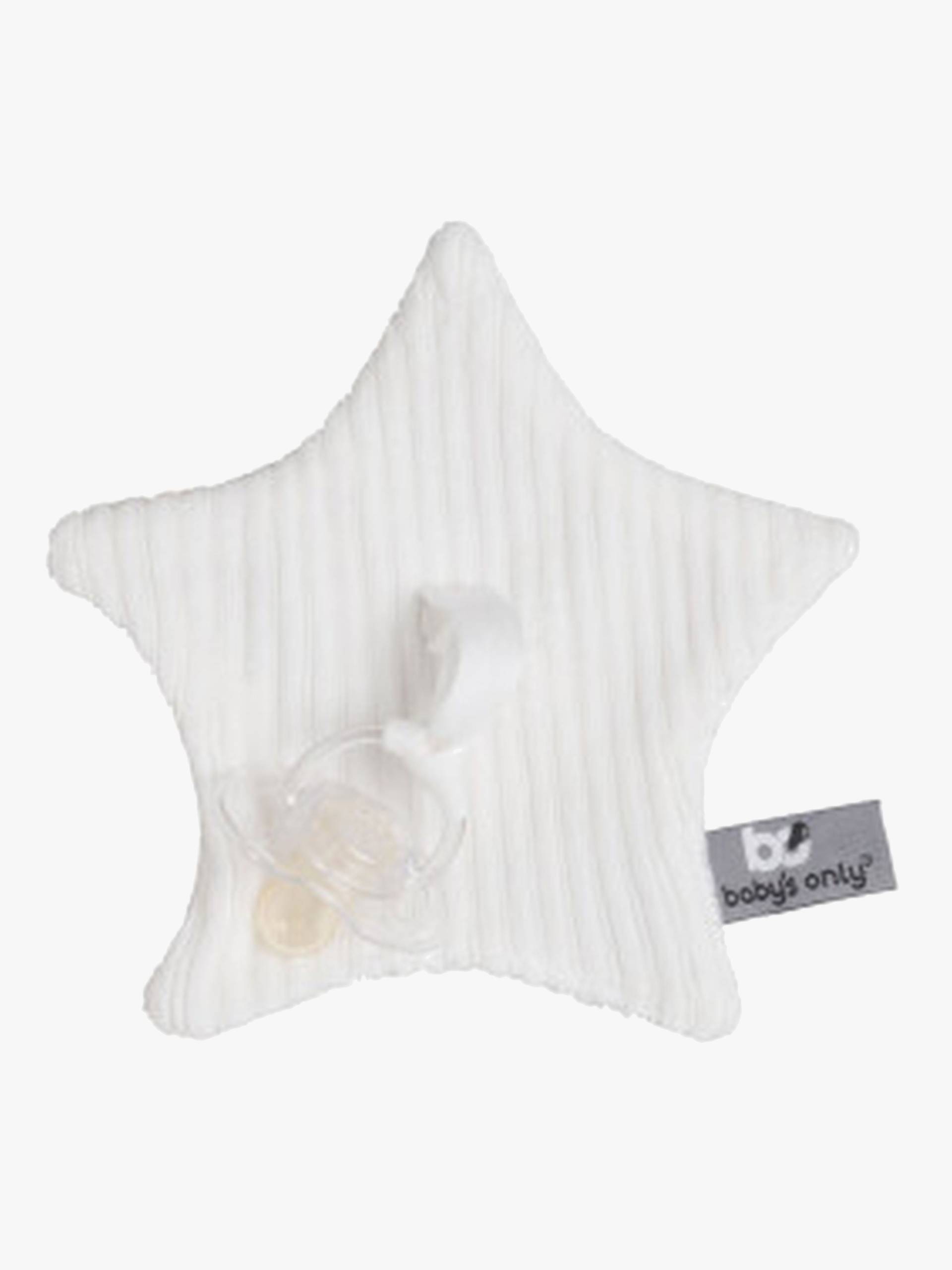 Baby's Only Schmusetuch mit Schnullerkette, White von Baby's Only