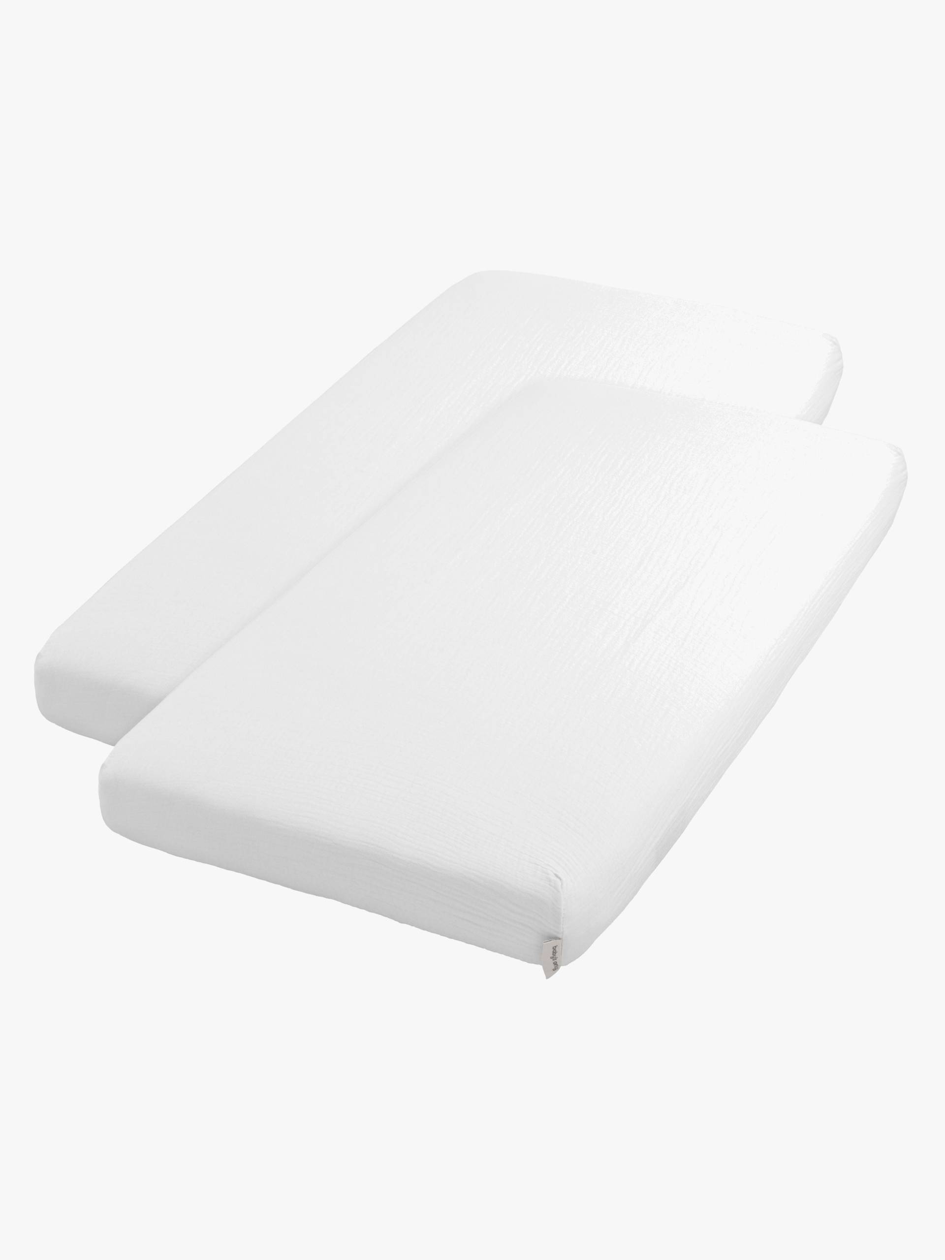 Baby's Only Spannbettlaken 2er-Pack 60x120 cm, Tender White von Baby's Only