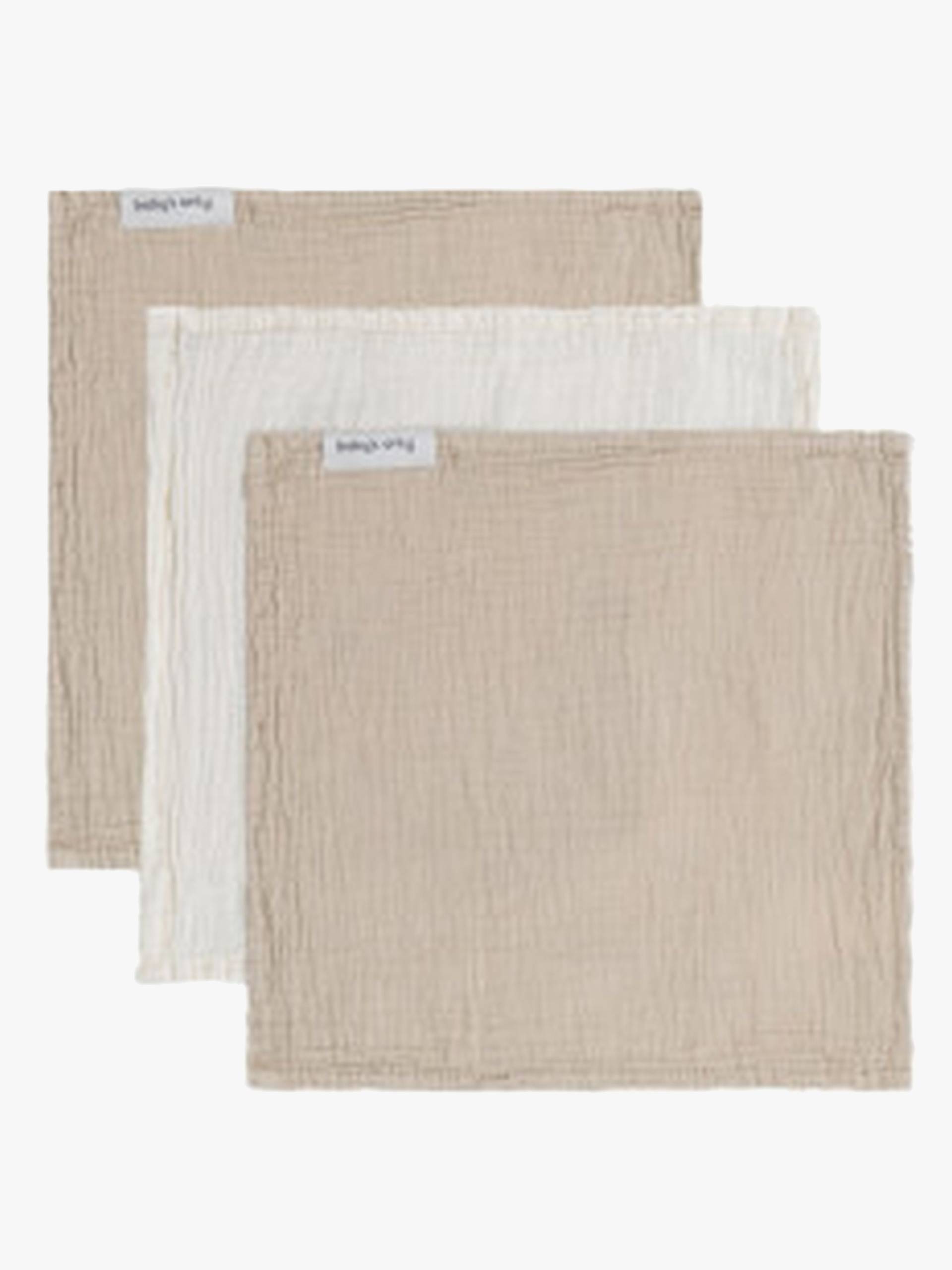 Baby's Only Tender Baumwolltuch 3er-Pack, Beige/Linen Baby's Only Tender Baumwolltuch 3er-Pack, Beige/Linen von Baby's Only