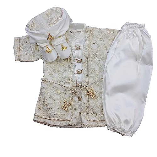 Baby Beschneidung Kostüm, Baby Junge Mevlüt Anzug, Prinz Kostüm, Fotoshooting (Ekru, 3 6 Monaten) von Baby und Kinderland