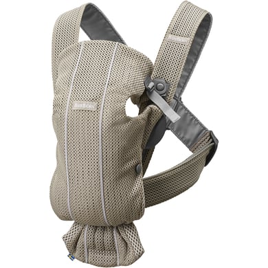 BABYBJÖRN Babytrage Mini Greige 3D Mesh von Babybjörn