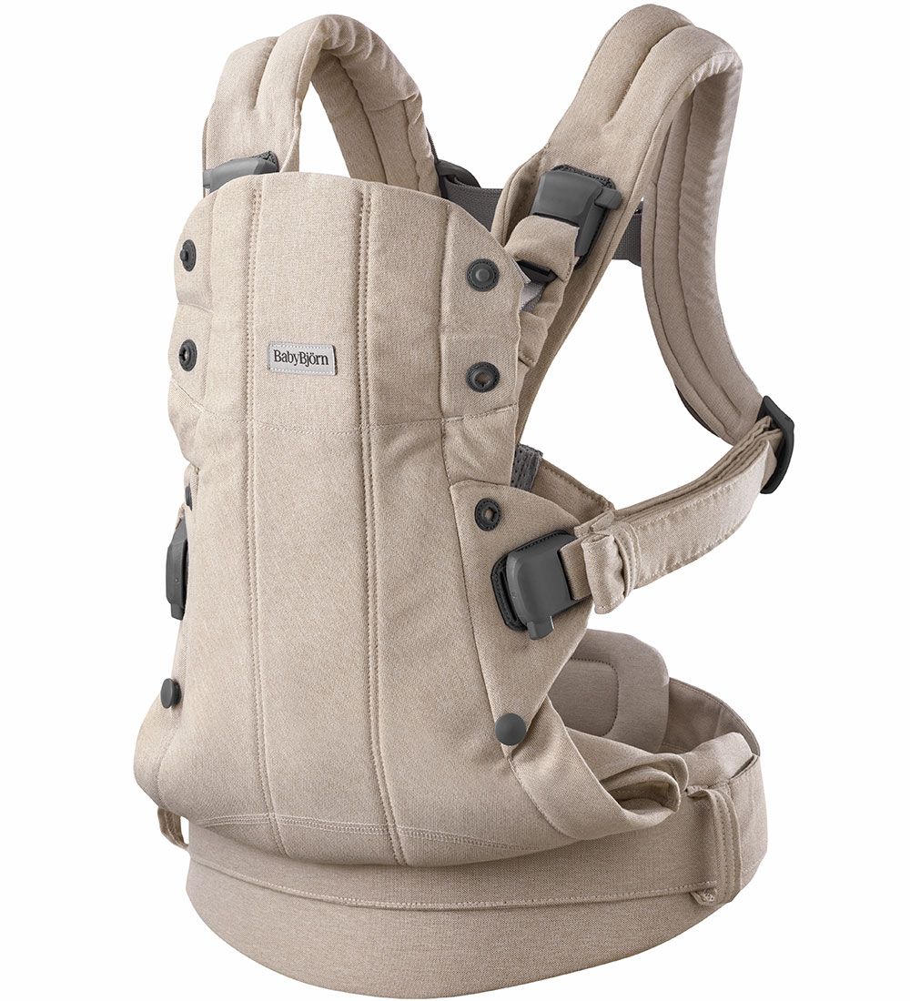 BabyBjörn Babytrage - Harmony - Gewebt Melange - Hellbeige - BabyBjörn - One Size - Babytragen von BabyBjörn