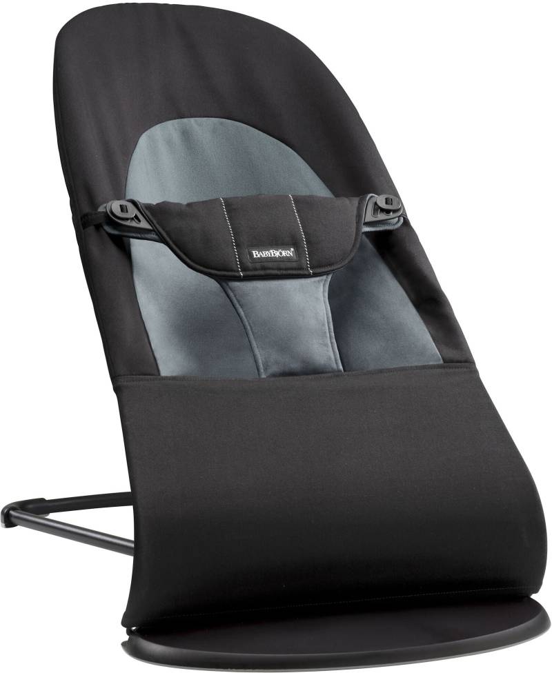 BabyBjörn Balance Soft Babywippe Gewebt, Schwarz/Dunkelgrau von BabyBjörn