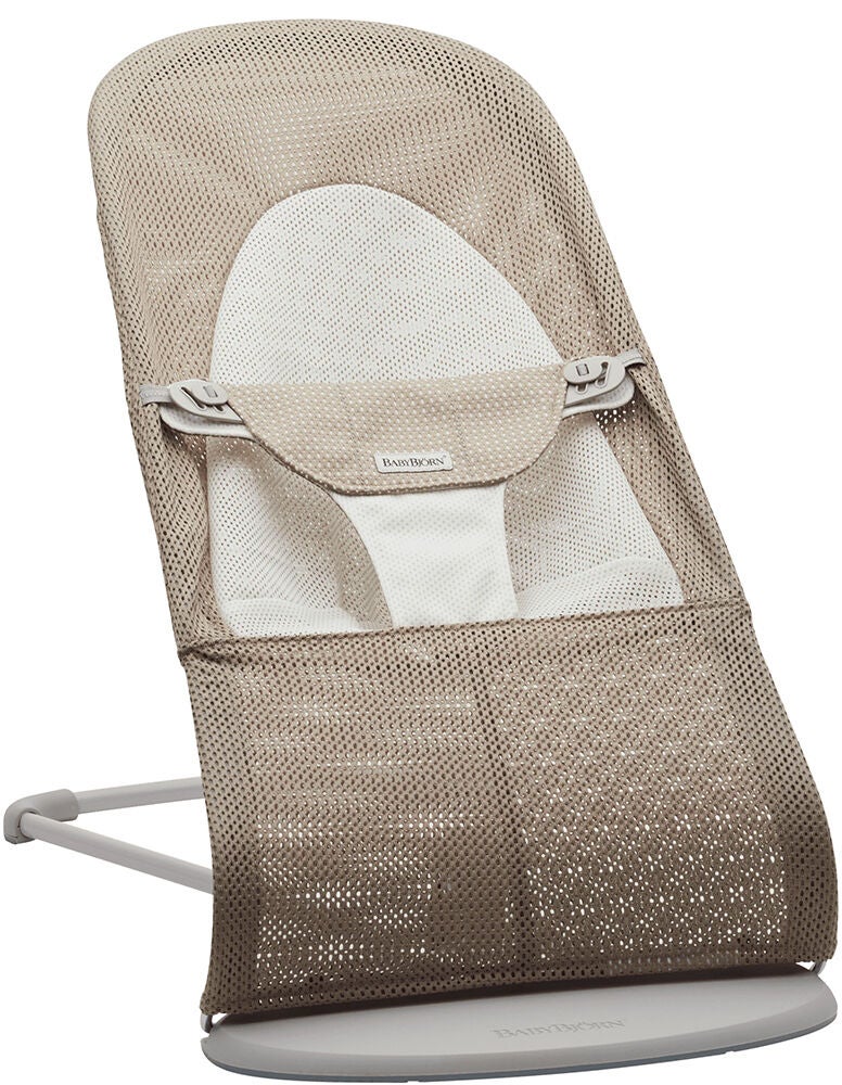 BabyBjörn Balance Soft Babywippe Mesh, Graubeige/Weiß von BabyBjörn