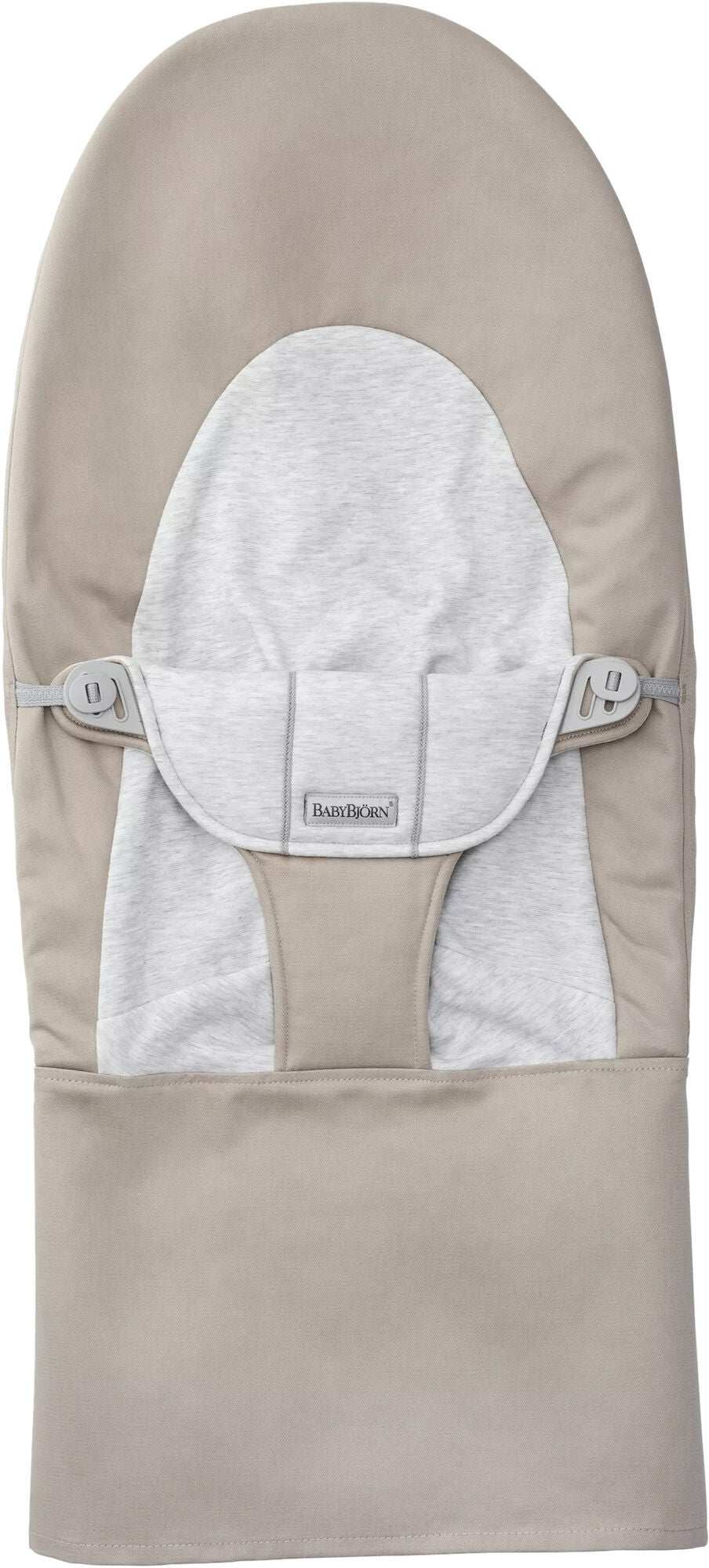 BabyBjörn Balance Soft Stoffsitz Gewebe, Jersey-Stoff, Beige/Grau von BabyBjörn