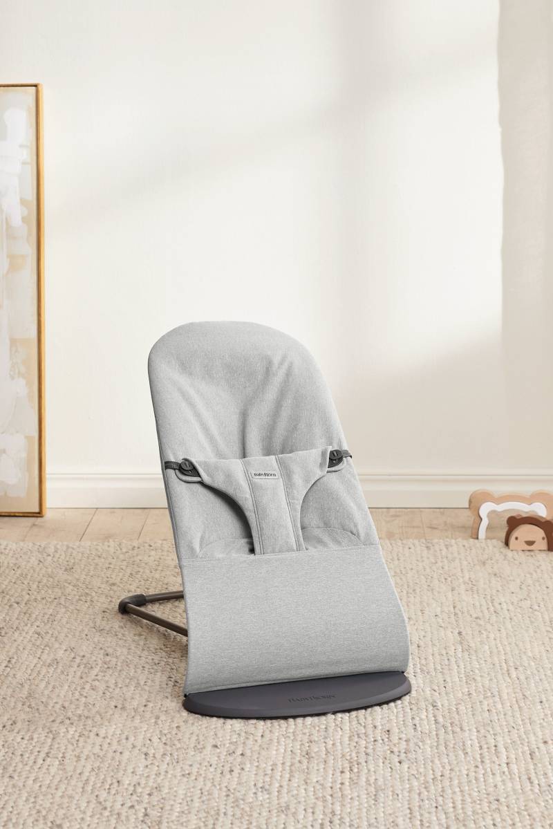 BabyBjörn Bliss Babywippe Gewebt, Light Grey Melange von BabyBjörn