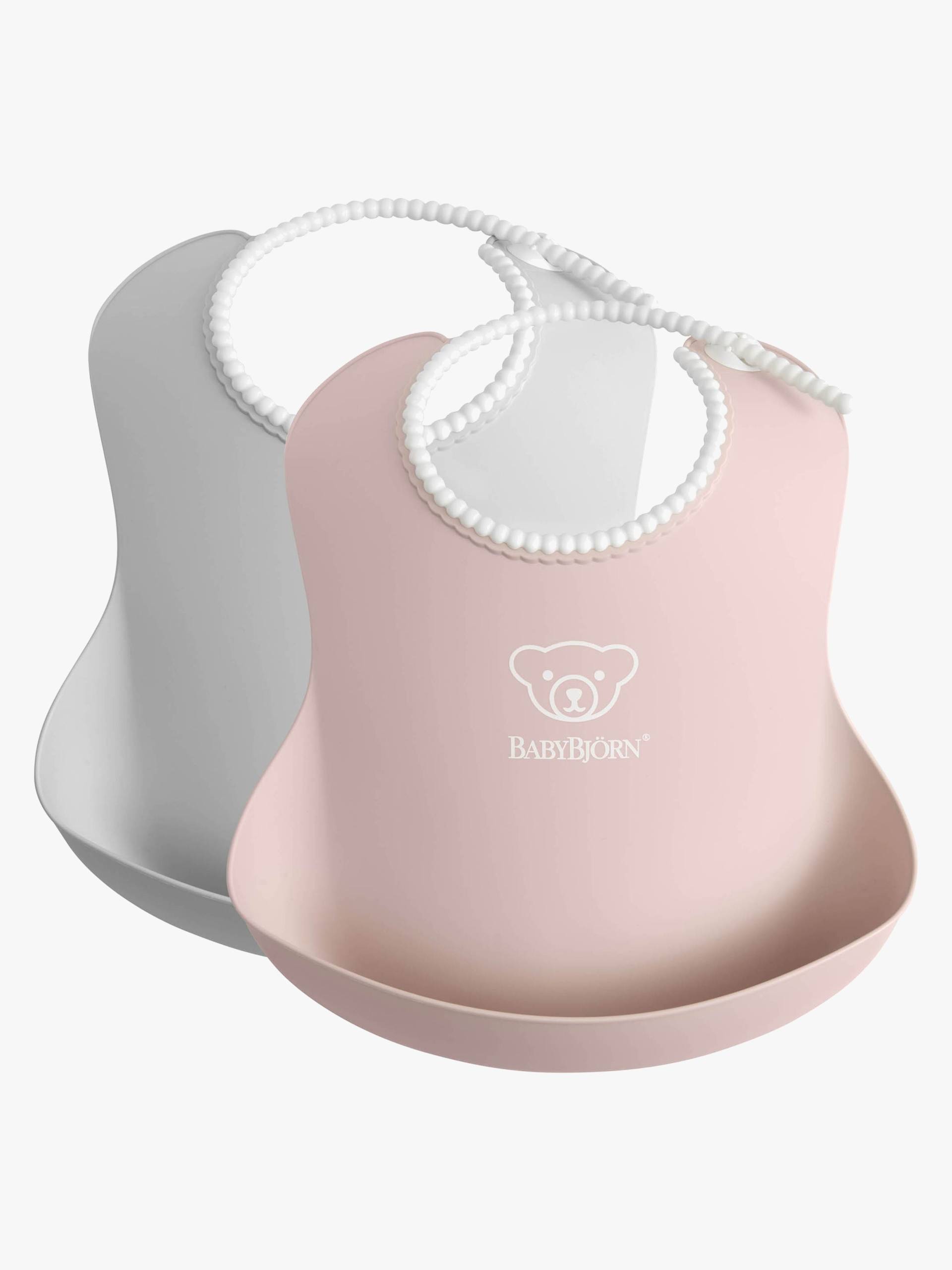 BabyBjörn Lätzchen 2er-Pack, Grau/Hellrosa BabyBjörn Lätzchen 2er-Pack, Grau/Hellrosa von BabyBjörn