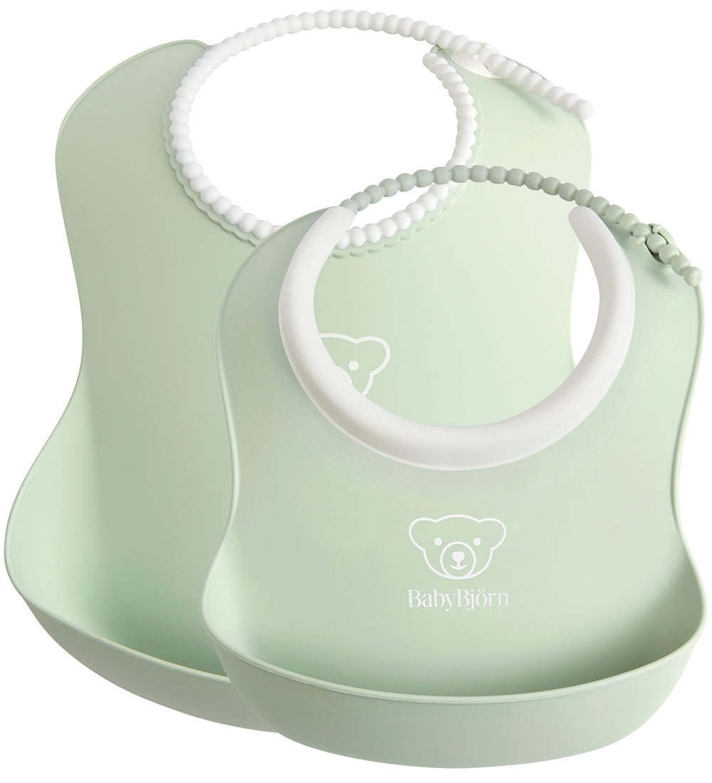 BabyBjörn Lätzchen - 2er-Pack - Pastelgrün - BabyBjörn - One Size - Lätzchen von BabyBjörn