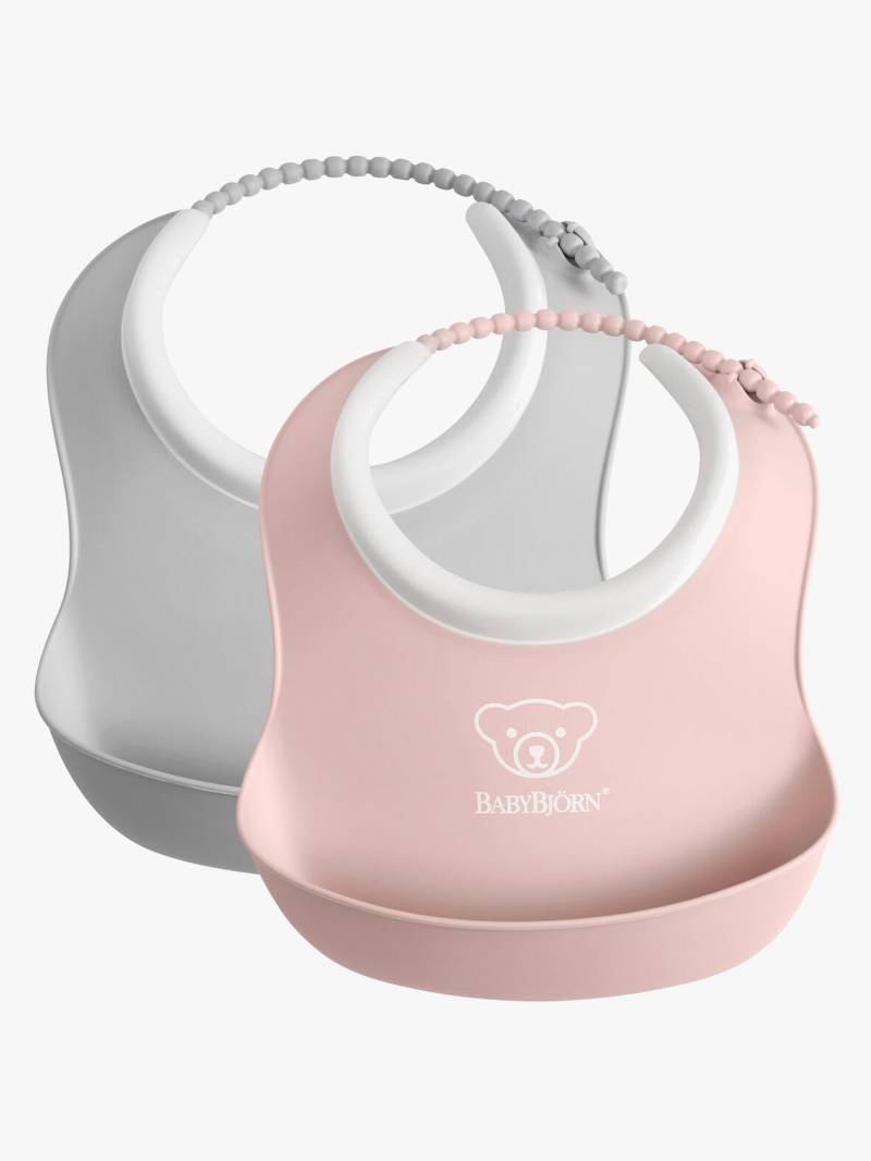 BabyBjörn Lätzchen-Set 2er-Pack, Grau/Rosa BabyBjörn Lätzchen-Set 2er-Pack, Grau/Rosa von BabyBjörn