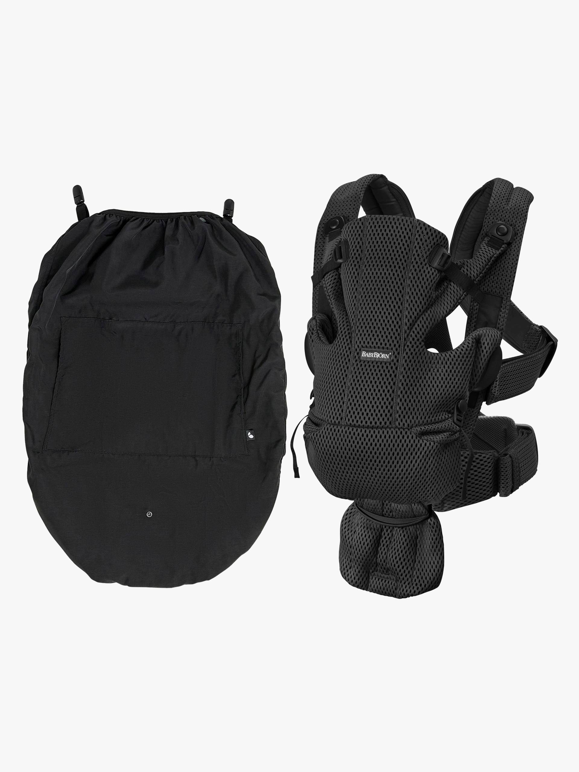 BabyBjörn Move Babytrage 3D Mesh inkl. Regenüberzug, Schwarz von BabyBjörn