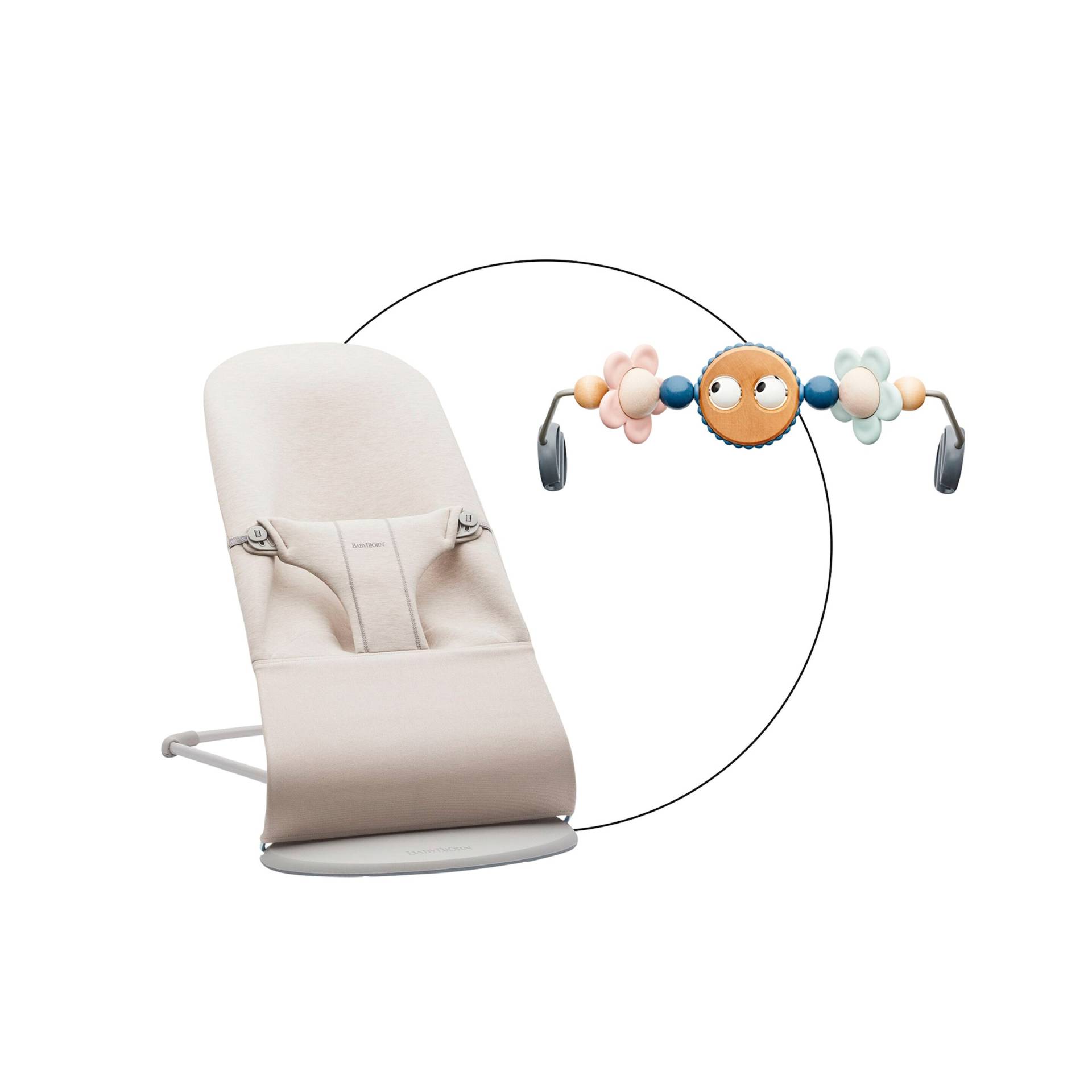 Babybjörn Bundle Babywippe Bliss 3D Jersey inklusive Spielbogen von BabyBjörn