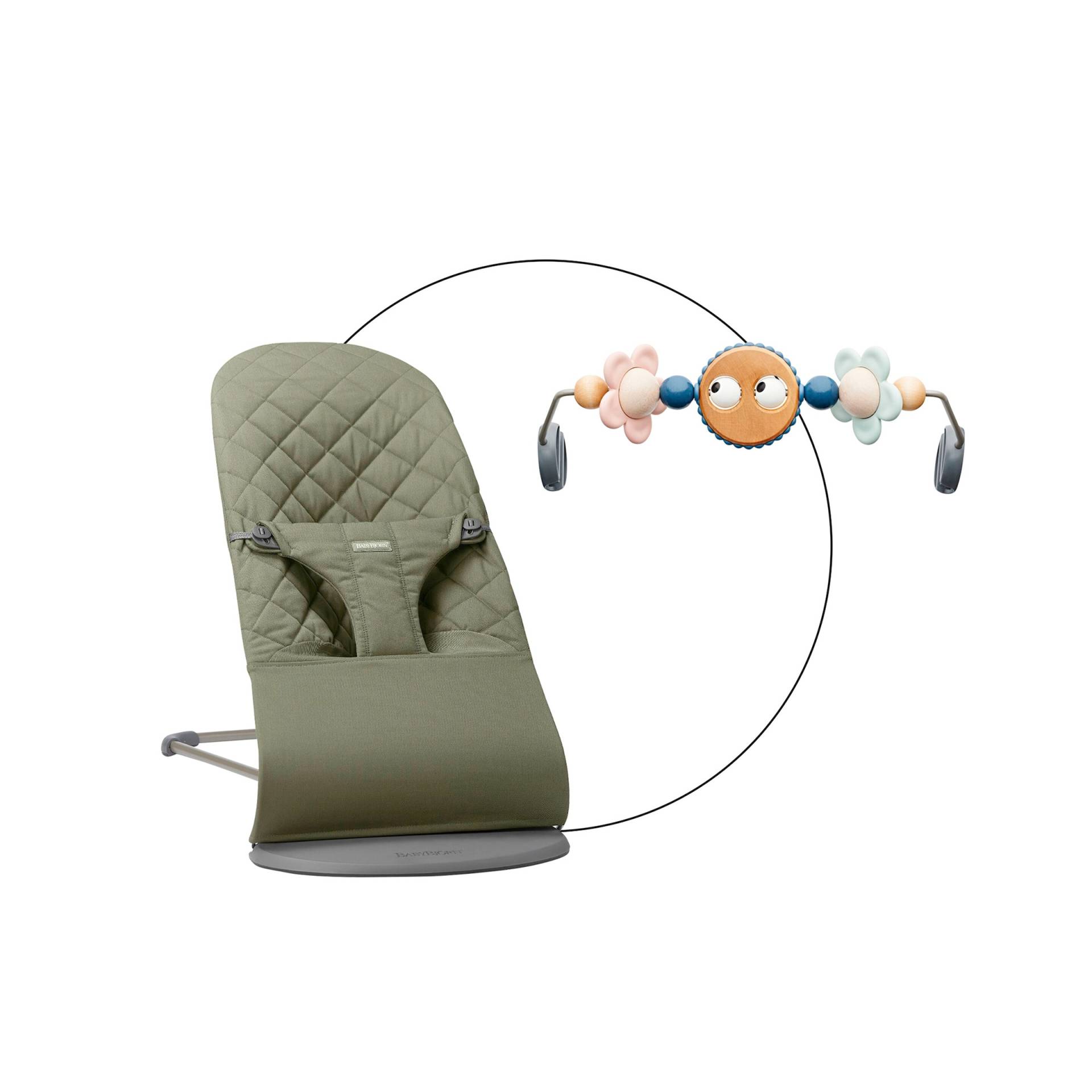 Babybjörn Bundle Babywippe Bliss Baumwollmix inlusive Spielbogen von BabyBjörn