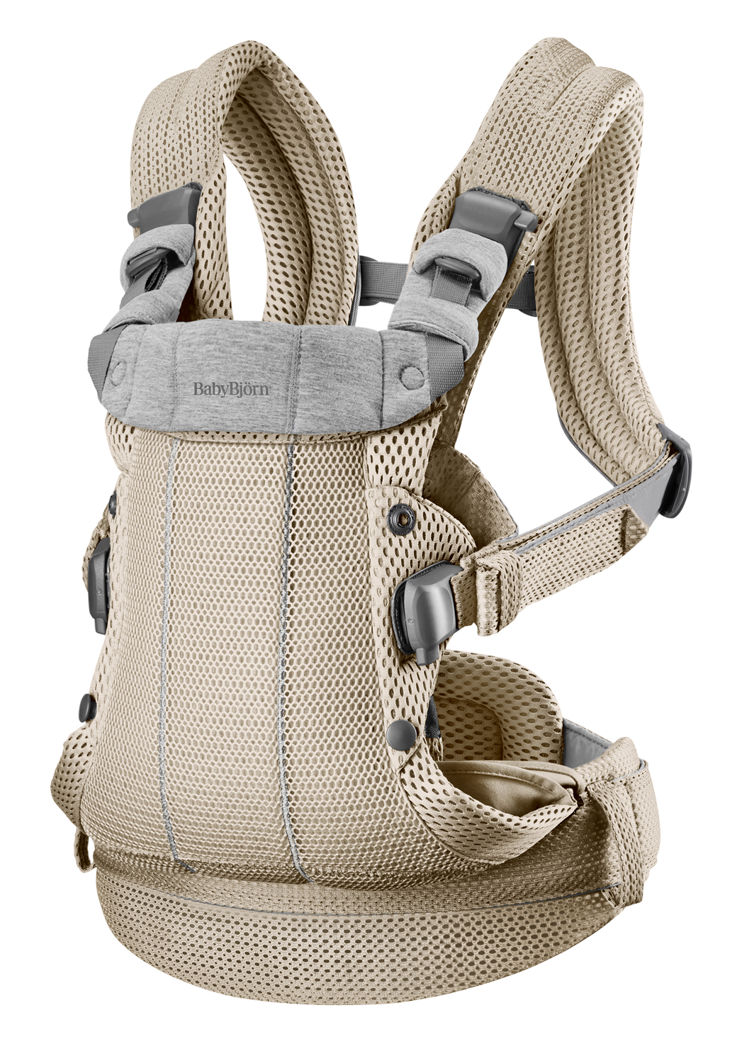 Babytrage Harmony - Grau beige / 3D-Netzstoff von BabyBjörn