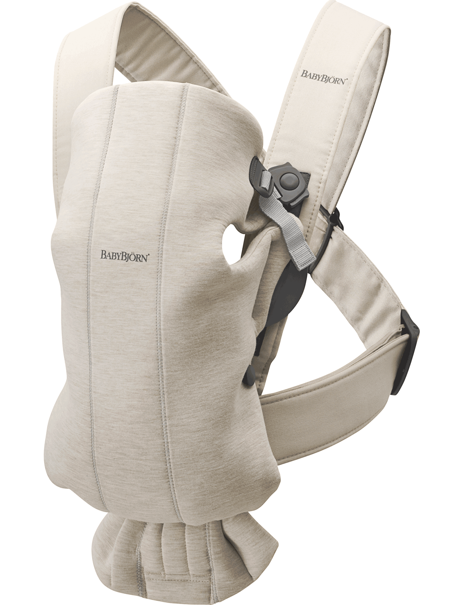 Babytrage Mini - Hellbeige / 3D-Jersey von BabyBjörn
