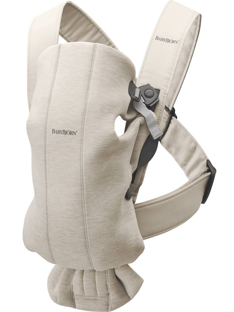 Babytrage Mini - Hellbeige / 3D-Jersey von BabyBjörn
