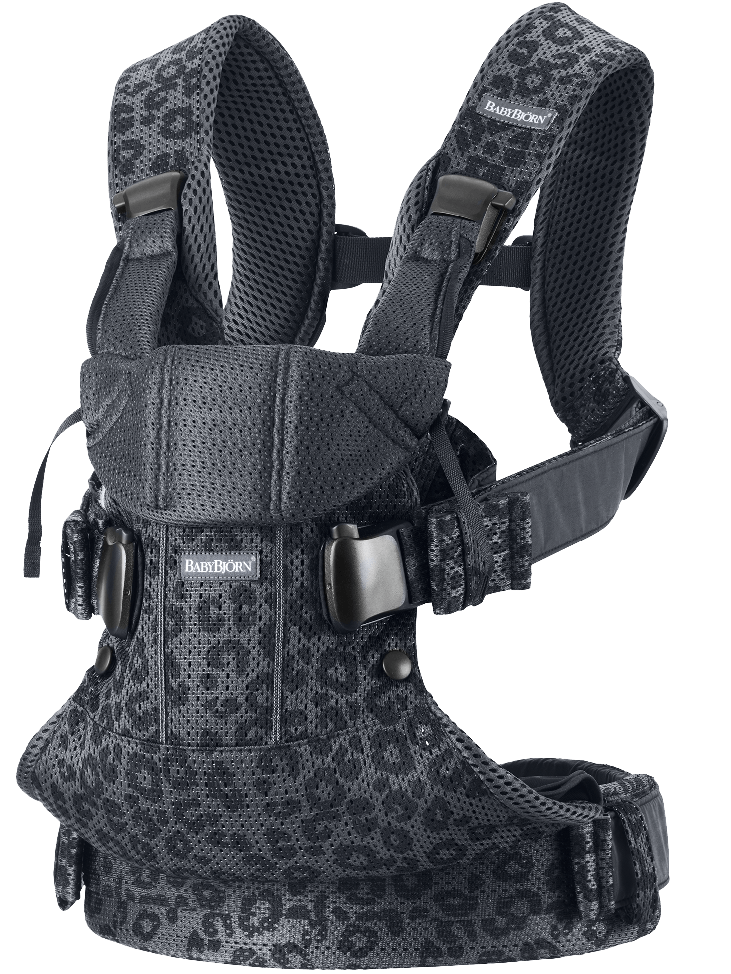 Babytrage One Air - Anthrazit/Leopard / 3D-Netzstoff Babytrage One Air - Anthrazit/Leopard / 3D-Netzstoff von BabyBjörn