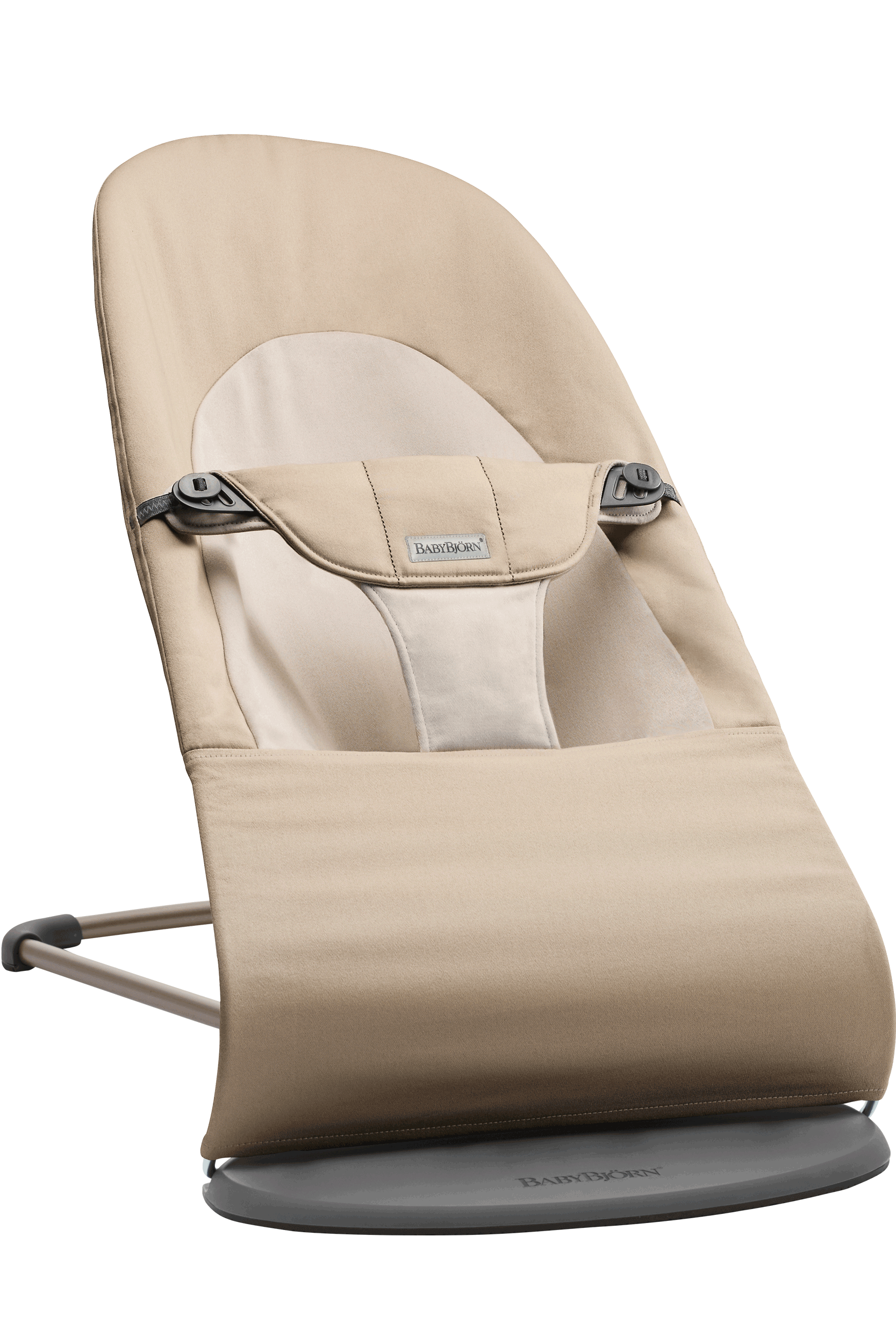 Babywippe Balance Soft - Khaki/Beige / Gewebt / Dunkelgrauer von BabyBjörn