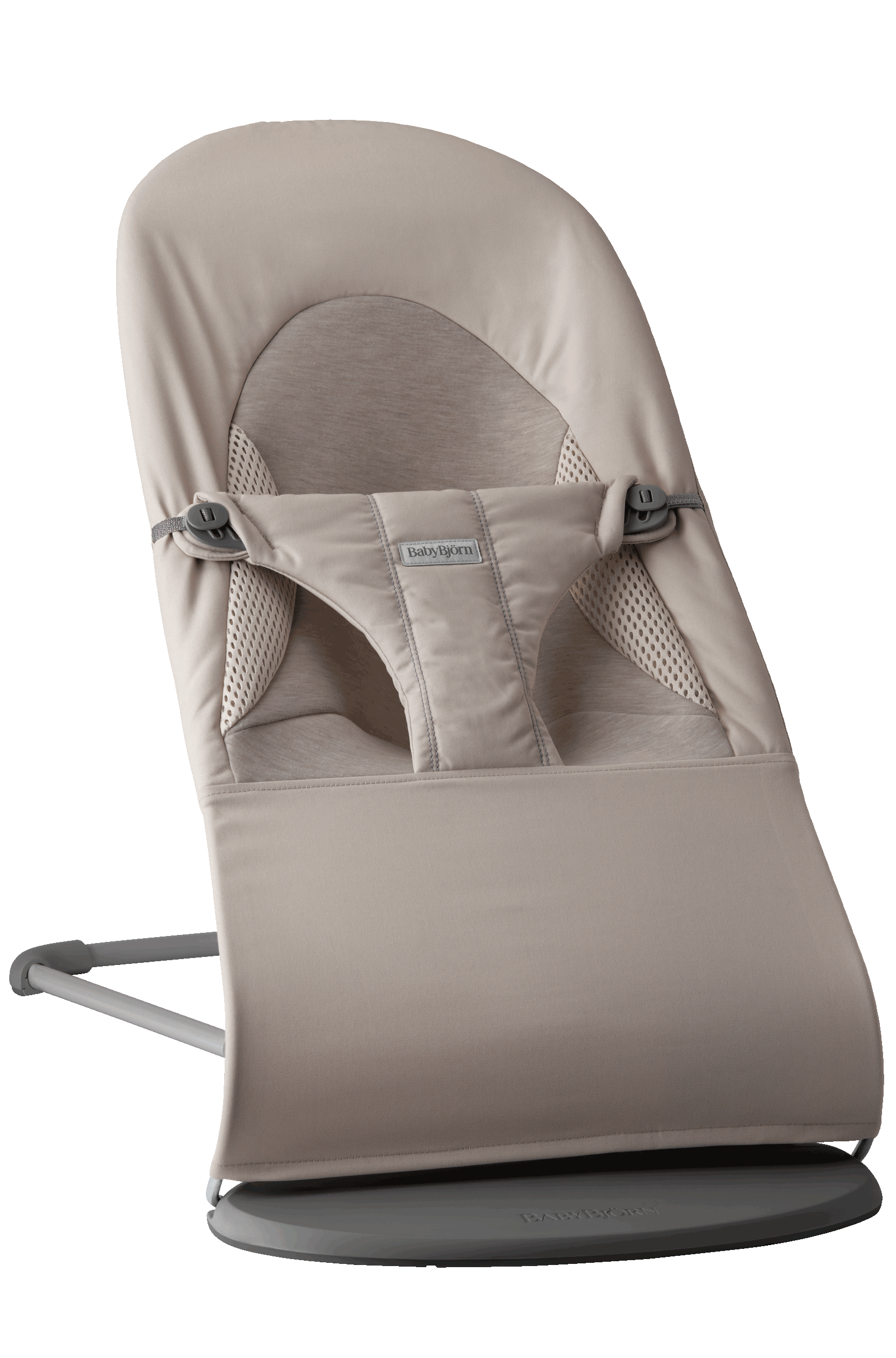 Babywippe Balance Soft - Sandgrau / Gewebt/Jersey, Tri-Fabric / Dunkelgrauer Babywippe Balance Soft - Sandgrau / Gewebt/Jersey, Tri-Fabric / Dunkelgrauer von BabyBjörn