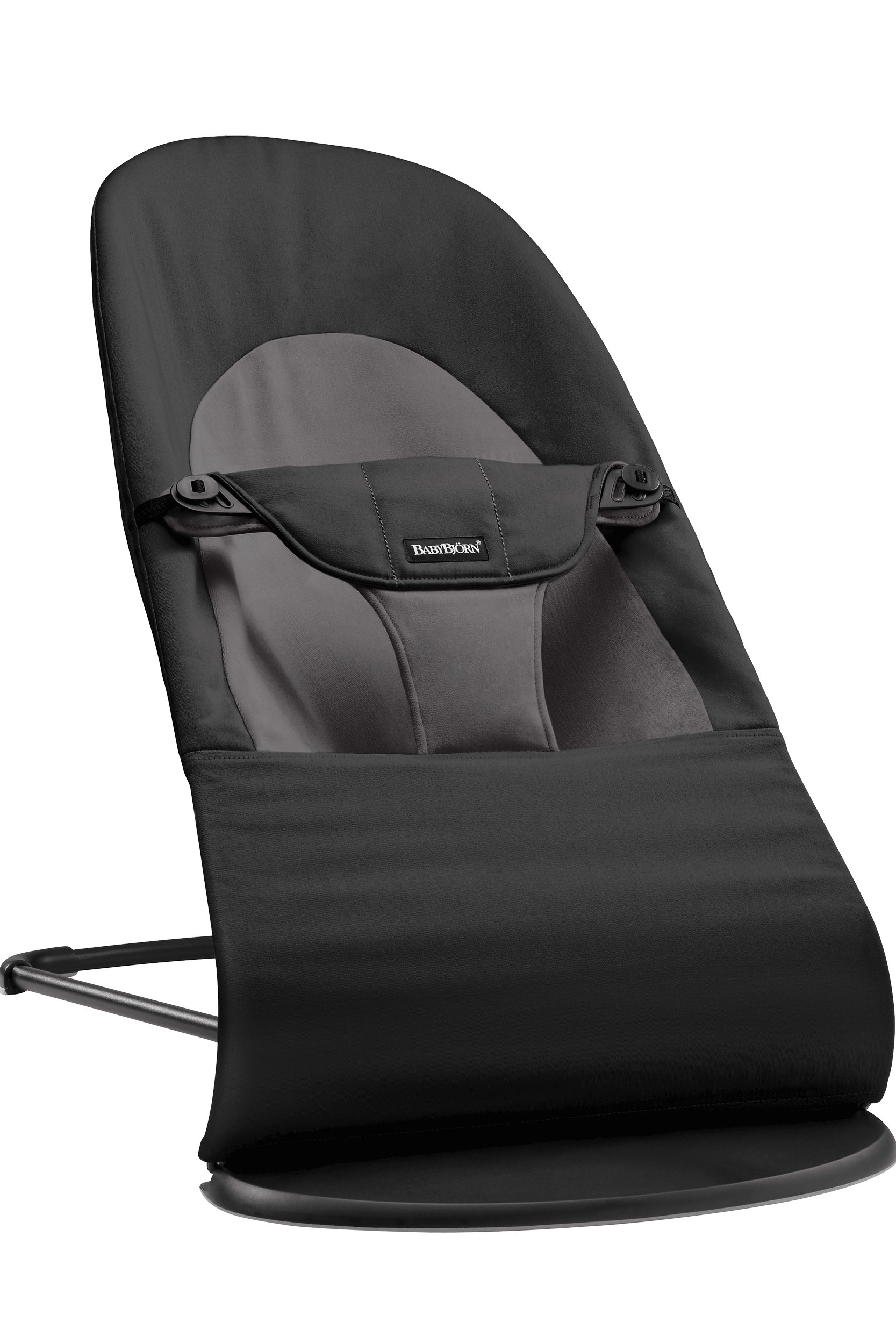 Babywippe Balance Soft - Schwarz/Dunkelgrau / Gewebt / Schwarzer von BabyBjörn