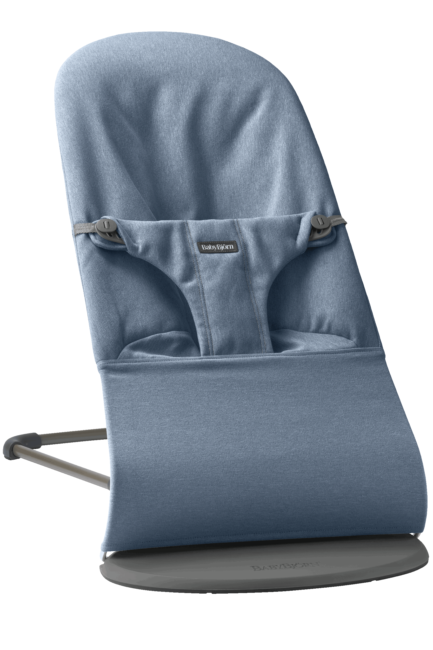 Babywippe Bliss - Blau / Gewebt Melange / Dunkelgrauer von BabyBjörn
