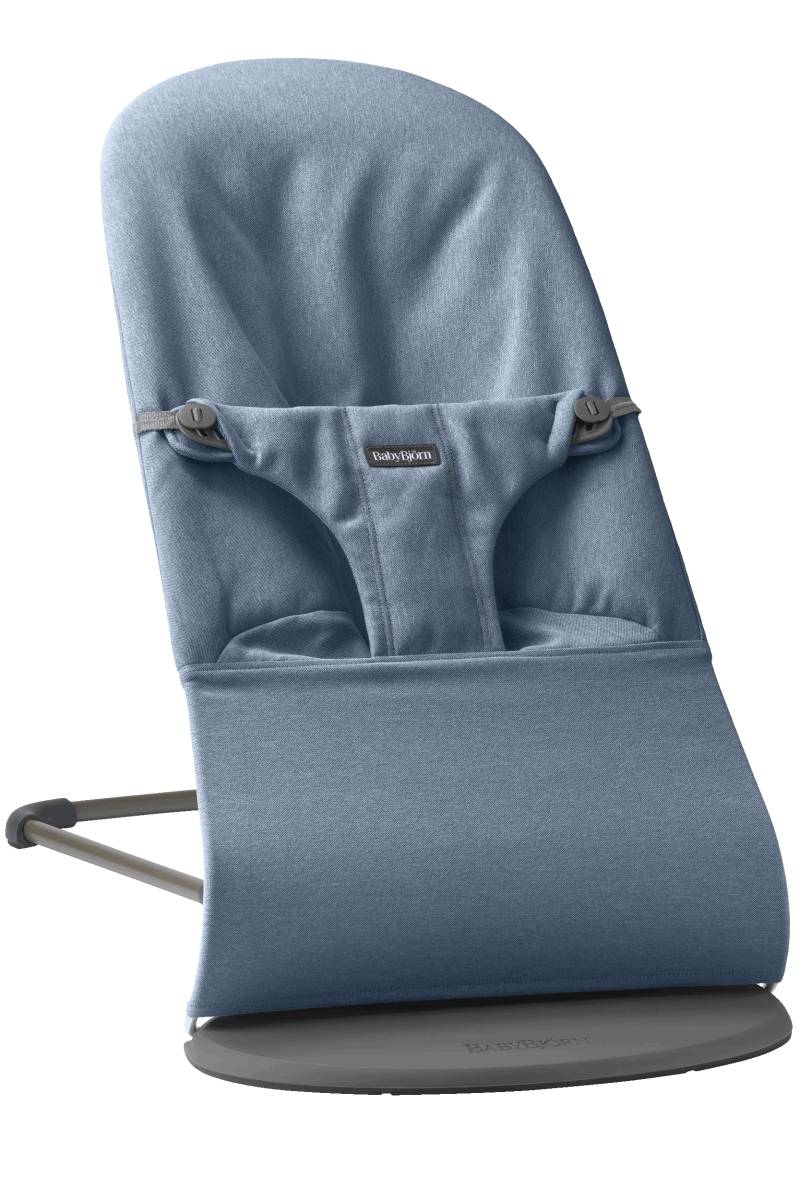 Babywippe Bliss - Blau / Gewebt Melange / Dunkelgrauer von BabyBjörn