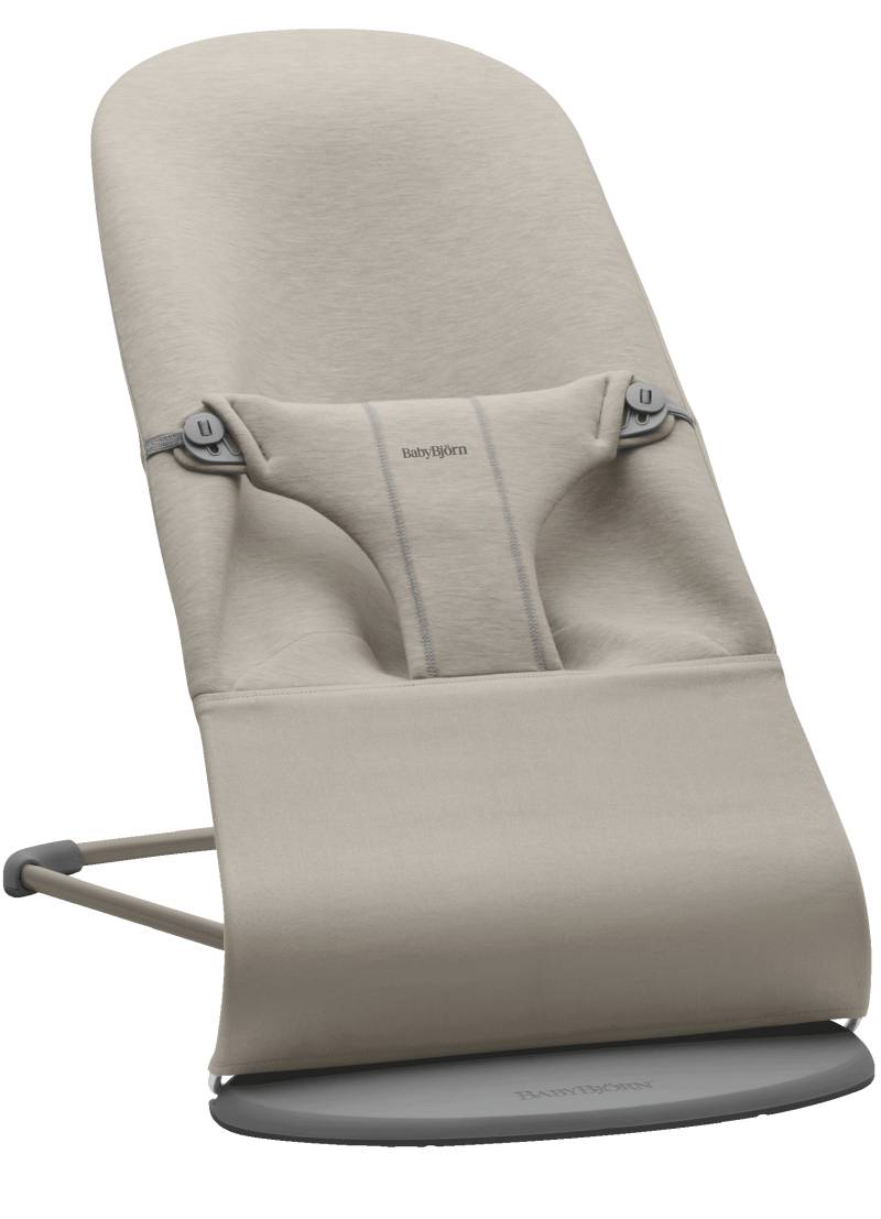 Babywippe Bliss - Sandgrau / 3D-Jersey / Dunkelgrauer von BabyBjörn