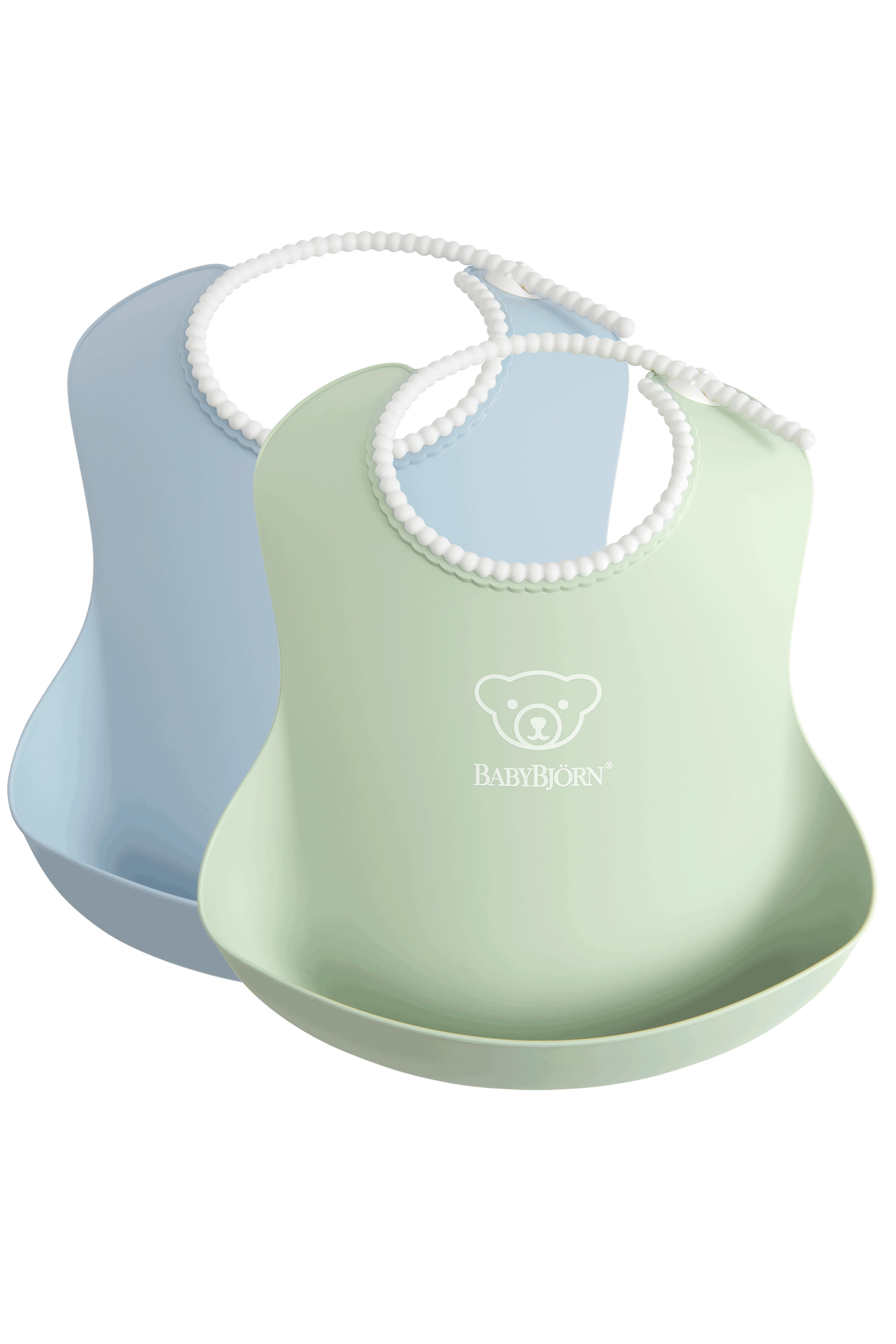 Lätzchen, 2er-Pack - Blassgrün/Blassblau Lätzchen, 2er-Pack - Blassgrün/Blassblau von BabyBjörn