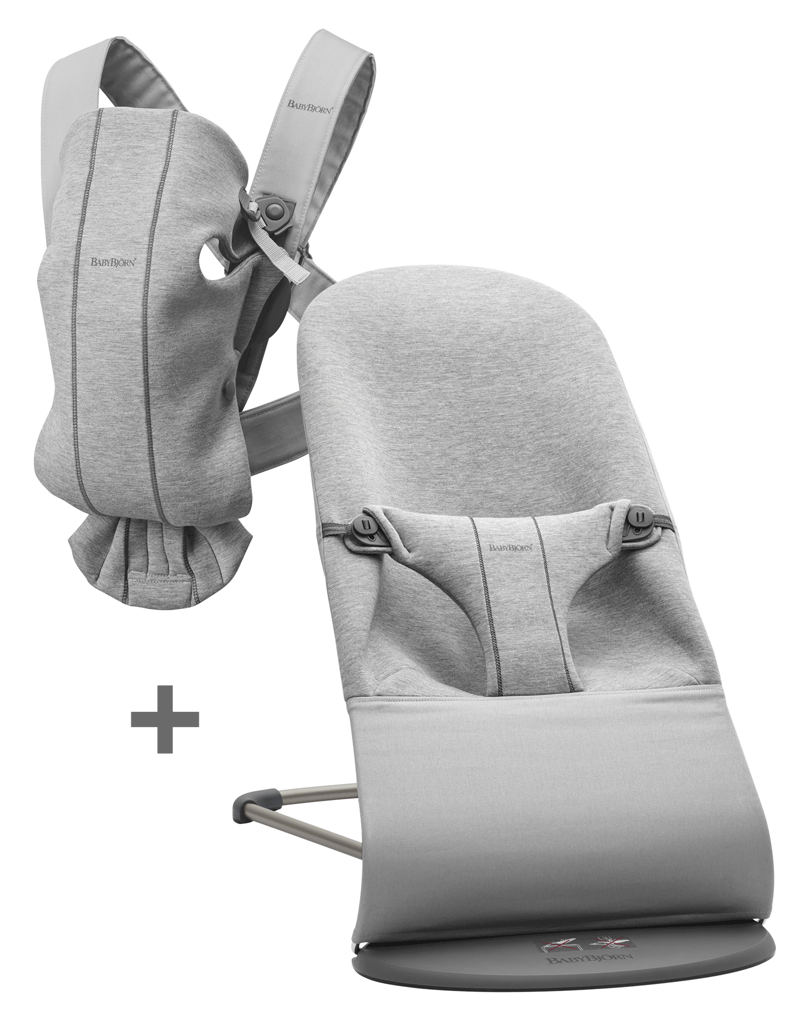 Startpaket Klein für Neugeborene - Hellgrau / 3D-Jersey von BabyBjörn
