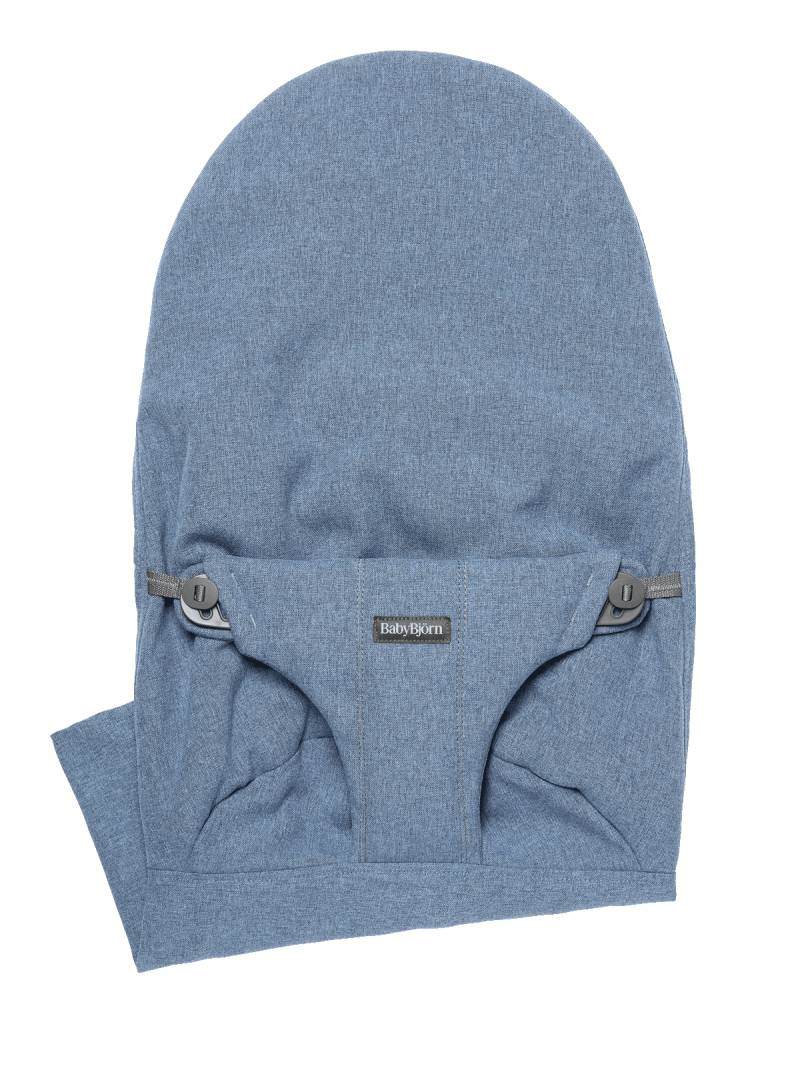 Zusätzlicher Stoffsitz für Babywippe Bliss - Blau / Gewebt Melange von BabyBjörn