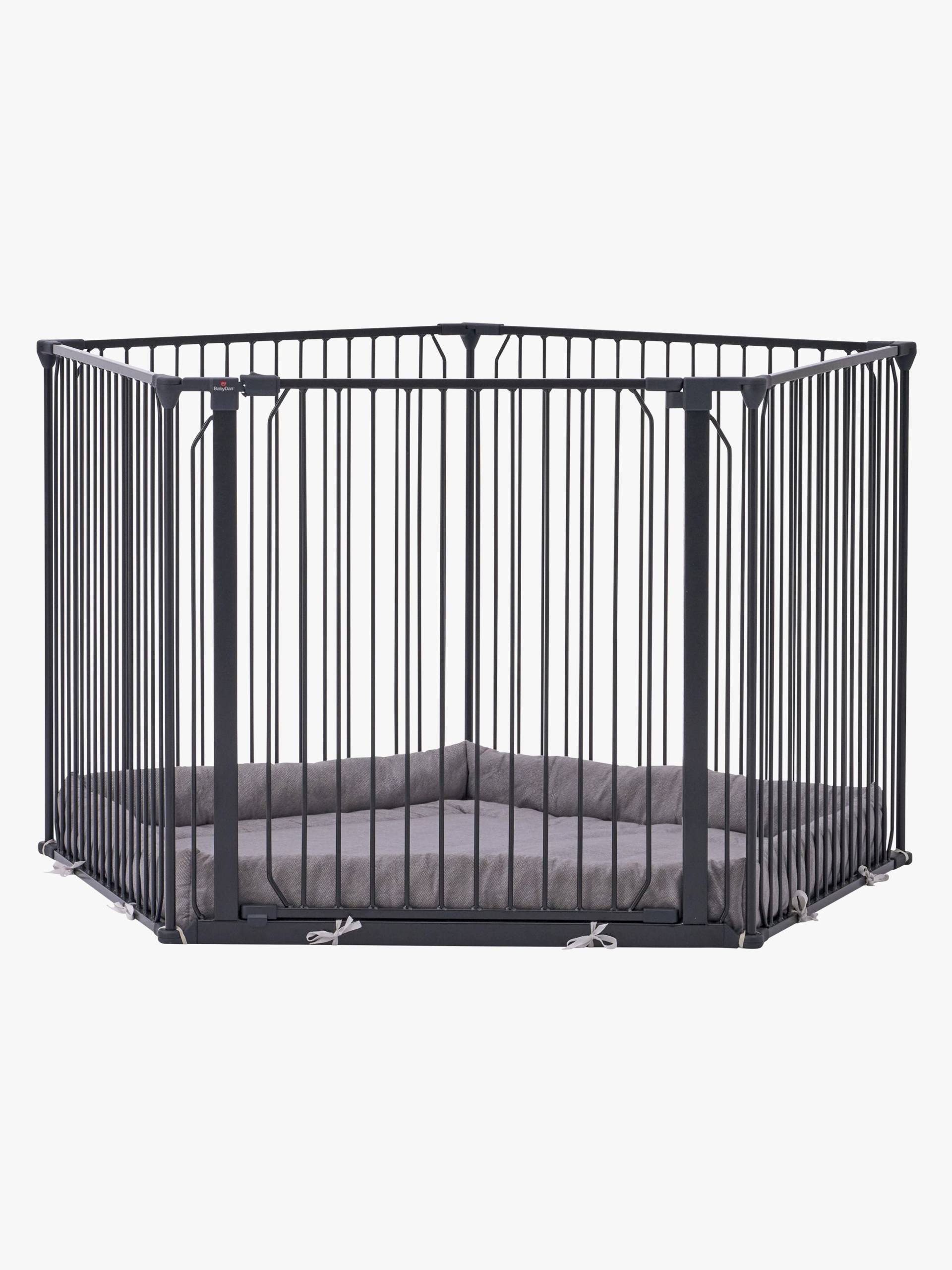 BabyDan CombiFit 5-seitiges Laufgitter, Schwarz von BabyDan