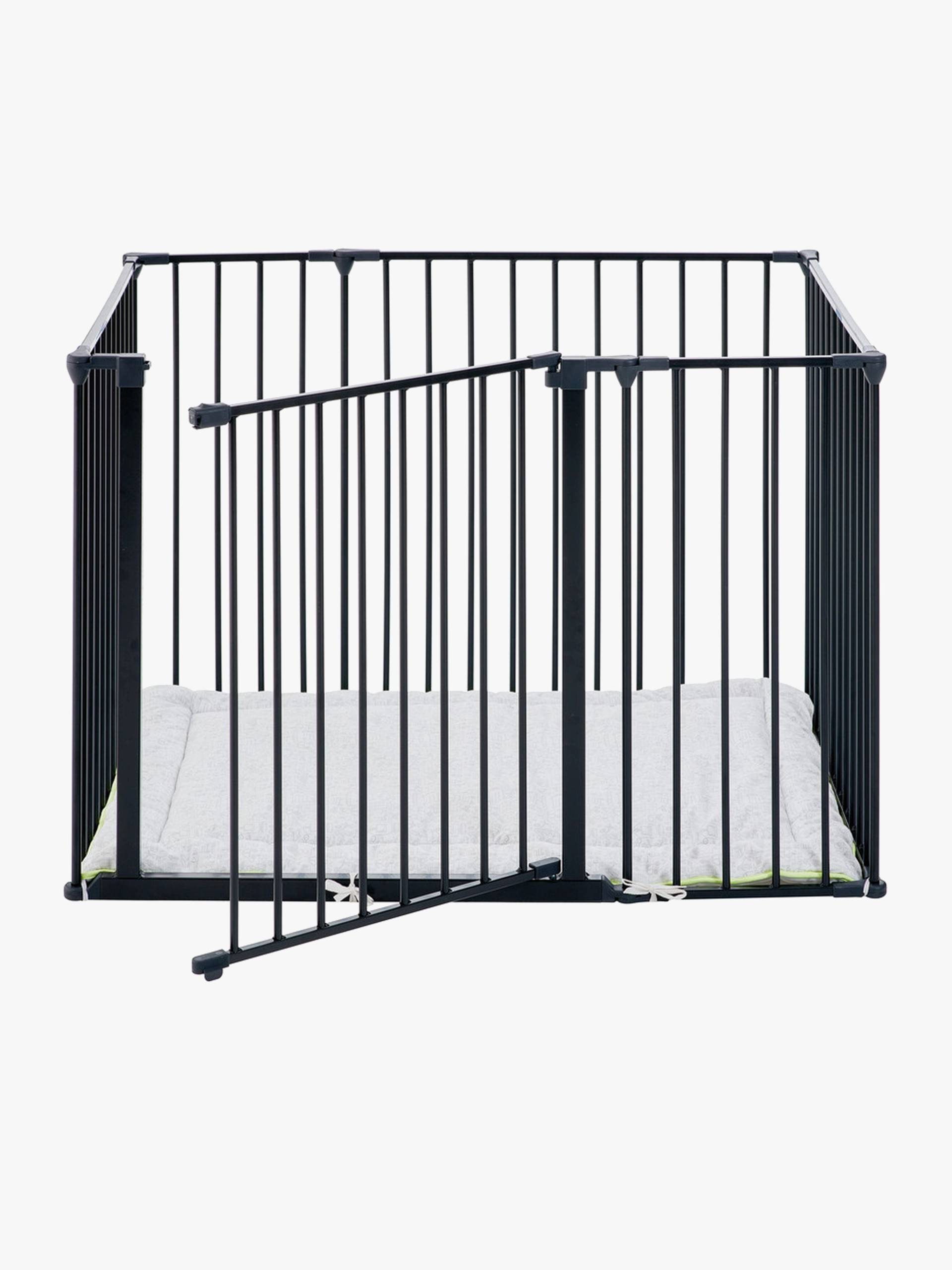 BabyDan Laufgitter Square 105x72x71 cm, Schwarz von BabyDan