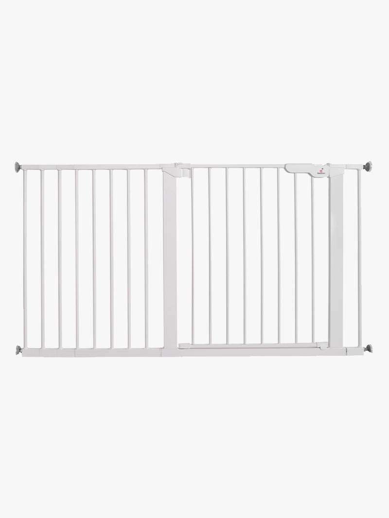 BabyDan Premier Klemmgitter + 9 Erweiterungen 126-132,2 cm, Weiß von BabyDan