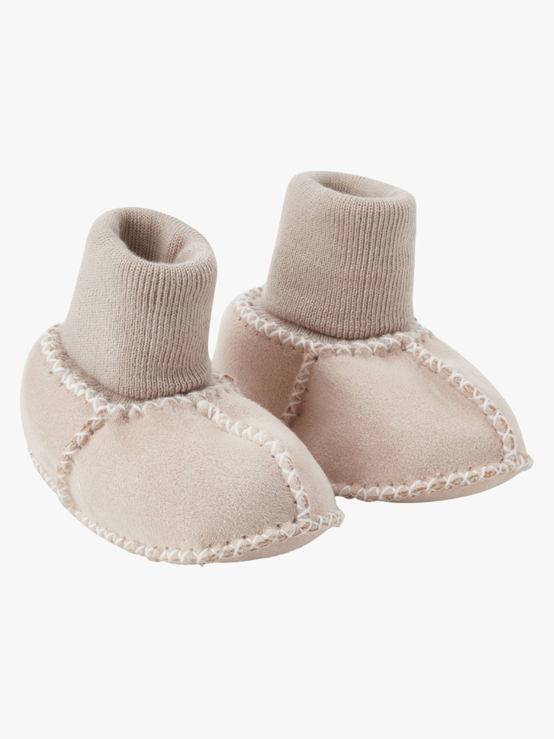 BabyMocs Cosy Mocs Überziehschuhe, Beige, 0-6 Monate von BabyMocs