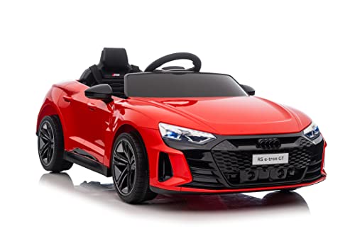 Elektroauto für Kinder Audi RS E-TRON (Rot) von Babycar – Elektro-Audi für Kinder, offiziell lizenziert, 12 Volt mit 2,4-GHz-Fernbedienung, öffnende Türen mit MP3 von Babycar