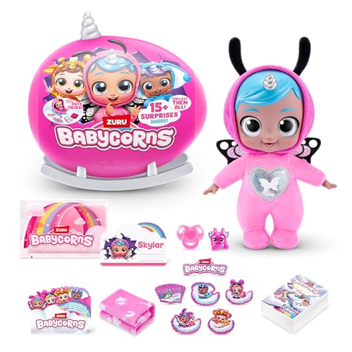 Babycorns Serie 1 Klein (Skylar) von ZURU Magische Babypuppen, Überraschung, Auspacken, Mädchen, Puppe von Babycorns