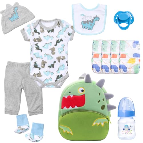 12 Stück Reborn Baby Puppen Kleidung mit Rucksack für 17-22 Zoll Reborn Neugeborene Puppe Kleidung Outfits Zubehör Baby Boy Doll Kleidung Geschenksets 12 Stück Reborn Baby Puppen Kleidung mit Rucksack für 17-22 Zoll Reborn Neugeborene Puppe Kleidung Outfits Zubehör Baby Boy Doll Kleidung Geschenksets von Babyfere