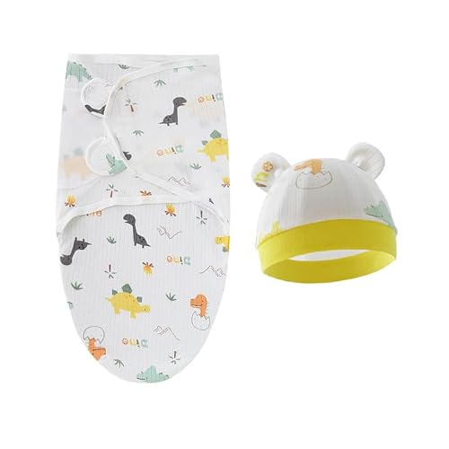 Reborn Baby Doll Swaddle Blanket Newborn Dolls Bath Blanket Set with Blanket and Hat Fit 17-22 Inch Reborn Dolls Clothes Accessories Cute Animal Design 2Pcs of Pack (Baby Dinosauriers) von Babyfere