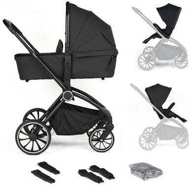 babyGO Kinderwagen Harmony black/black Frame von babyGO