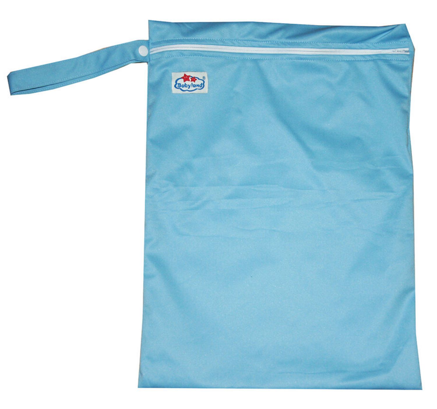 Babyland einfarbige Nasstasche (M) - Blau von Babyland