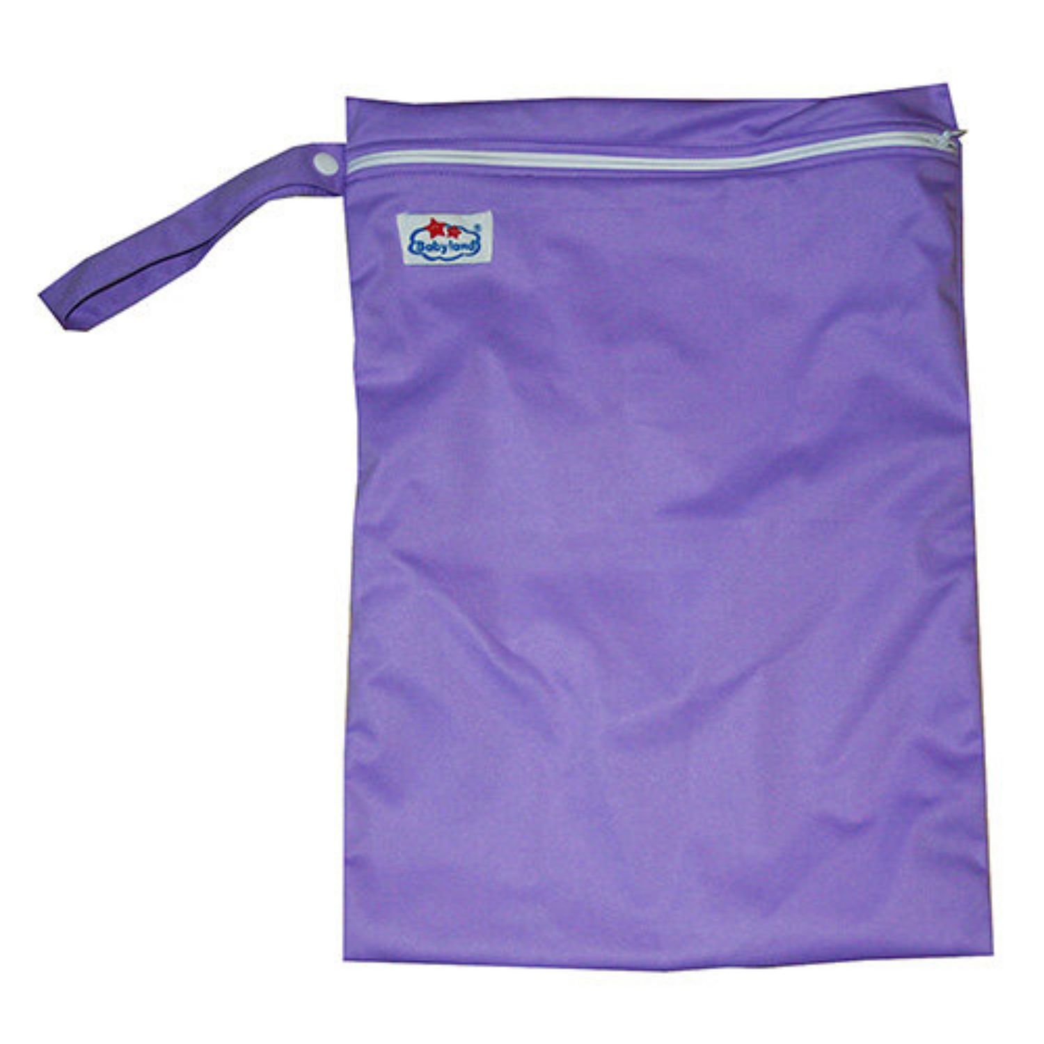 Babyland einfarbige Nasstasche (M) - Lila von Babyland